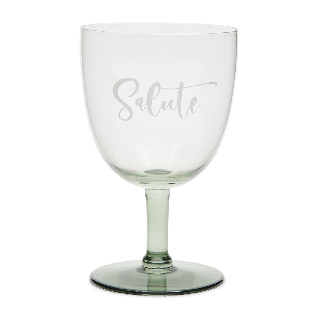 Riviera Maison Wijnglas Groen - Salute Wittewijnglas   - Glas