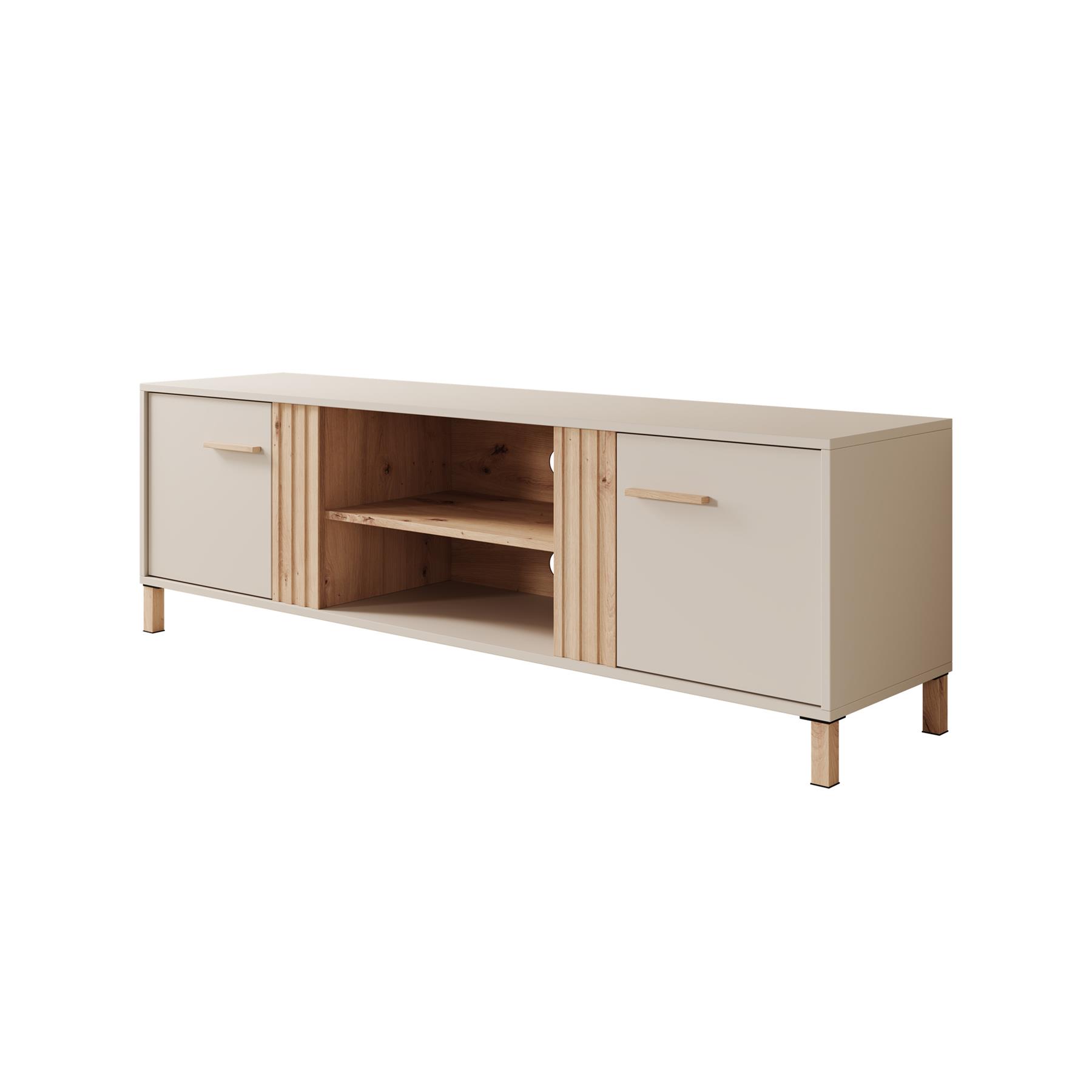 Meubella TV-Meubel Bahia - Beige - 163 cm