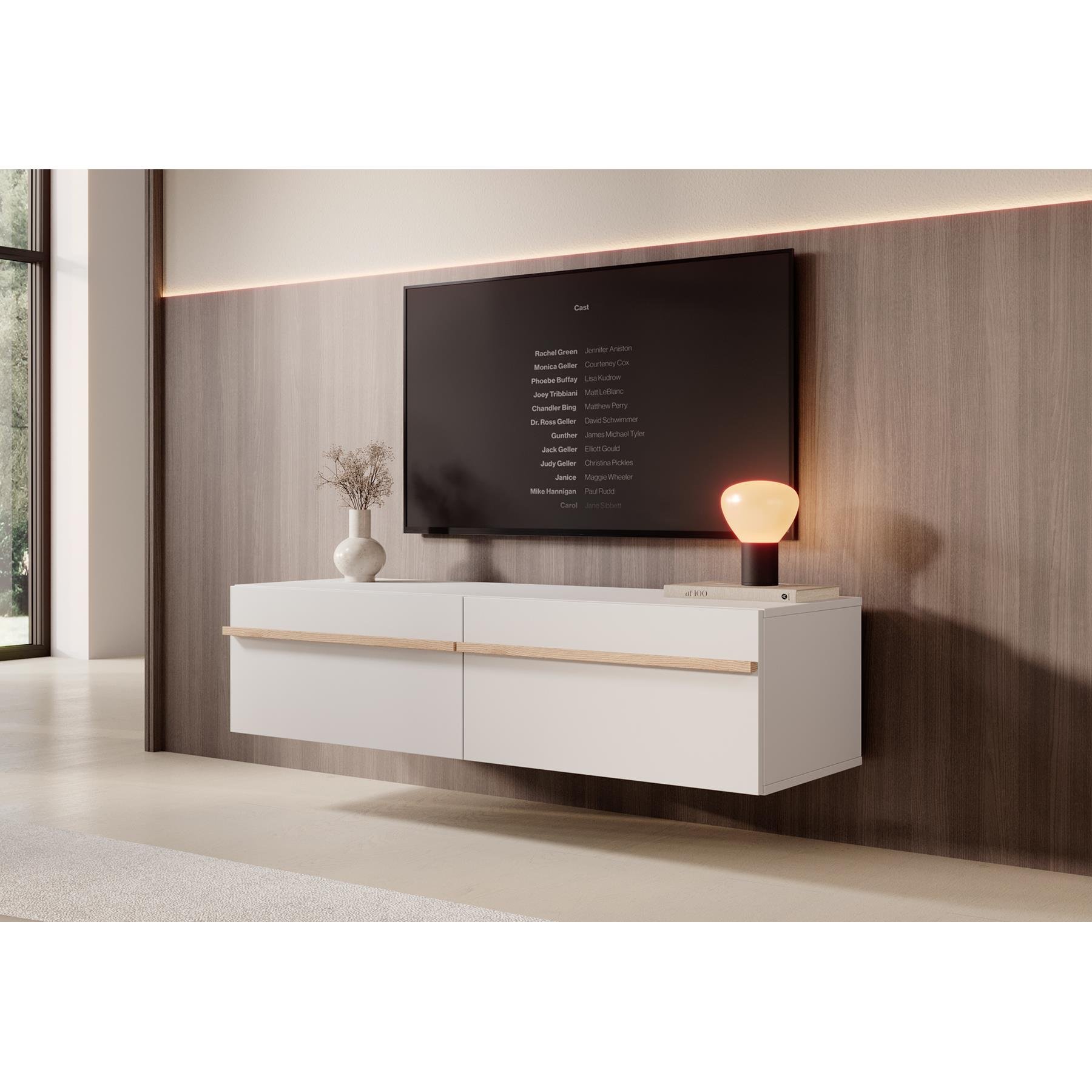 Meubella TV-Meubel Arda - Beige - 128 cm