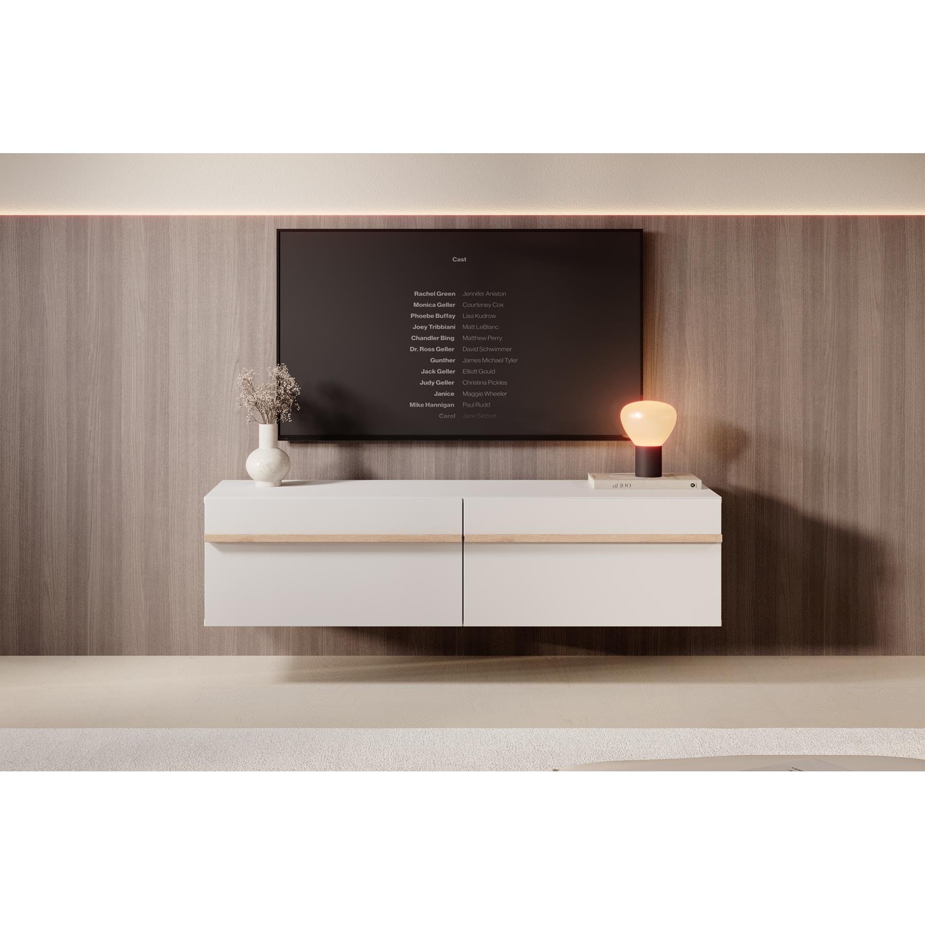 Meubella TV-Meubel Arda - Beige - 128 cm
