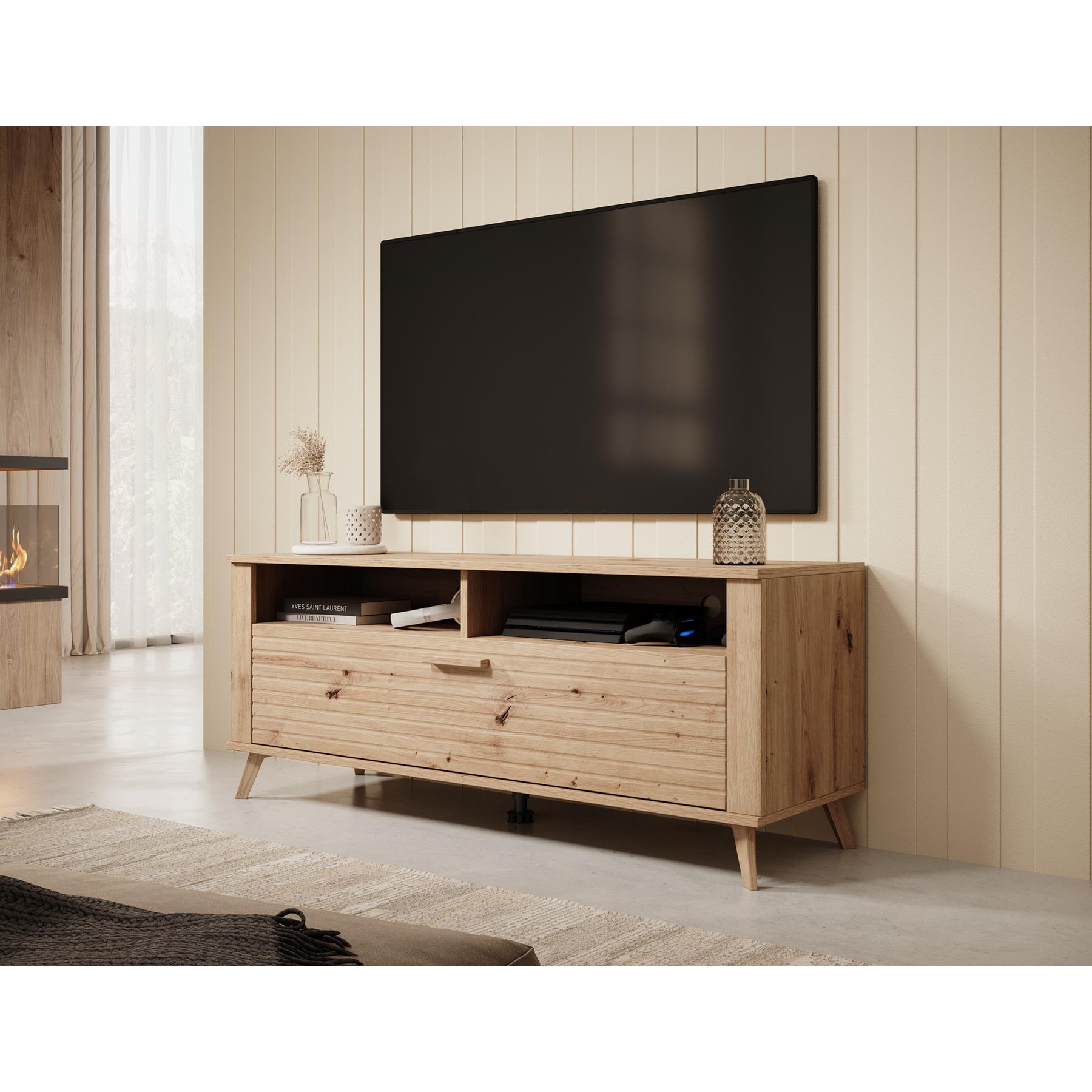 Meubella TV-Meubel Ritch - Eiken - 129 cm