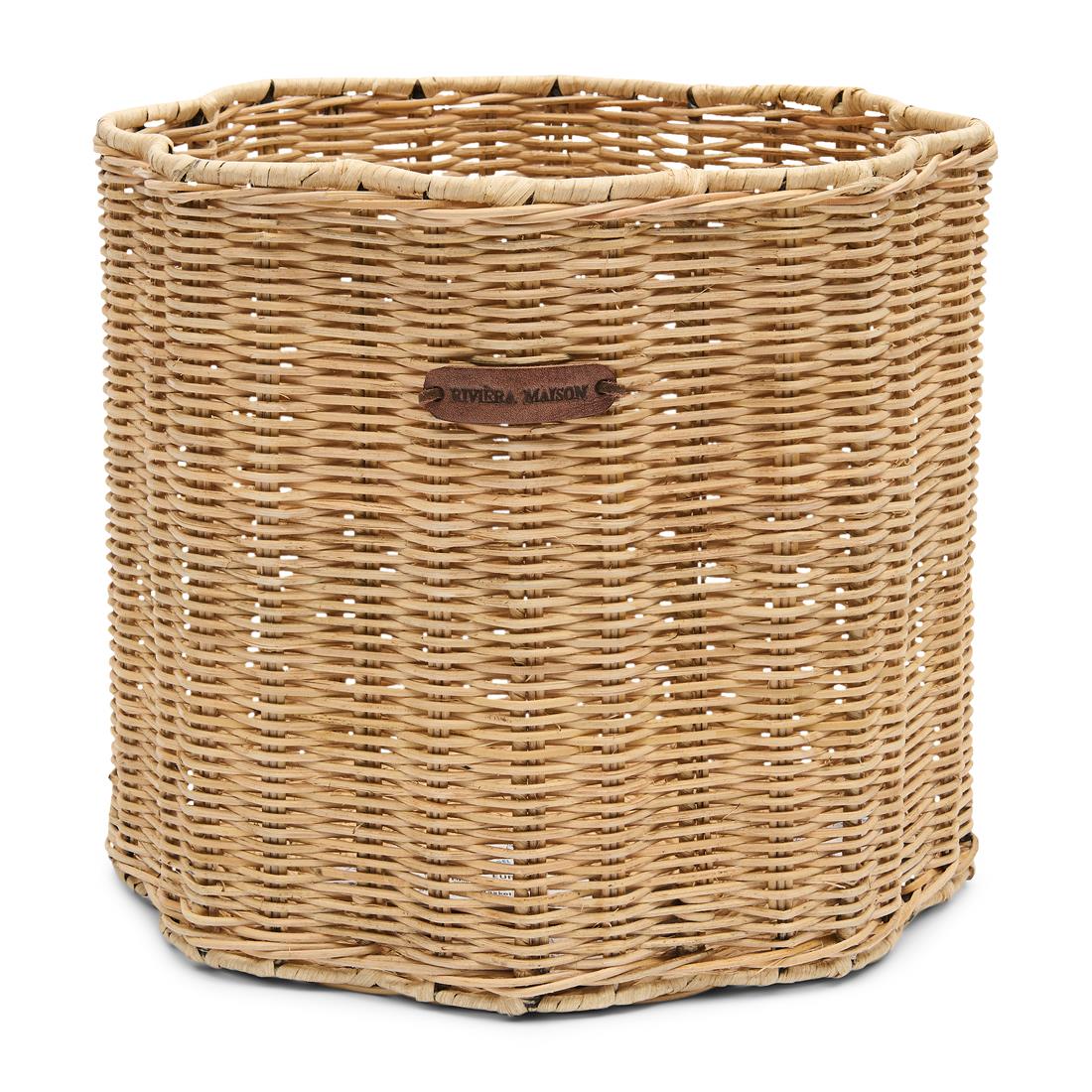Riviera Maison Opbergmand bloem Bruin - Blossom Mand maat S - Rattan