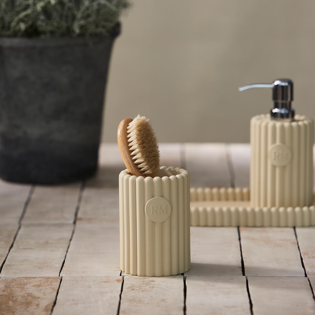 Riviera Maison Tandenborstelhouder Beige - Elegance Tandenborstelbeker