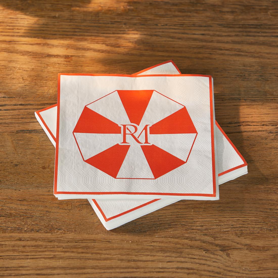 Riviera Maison Papieren servetten Oranje - Sun Guard Servetten set