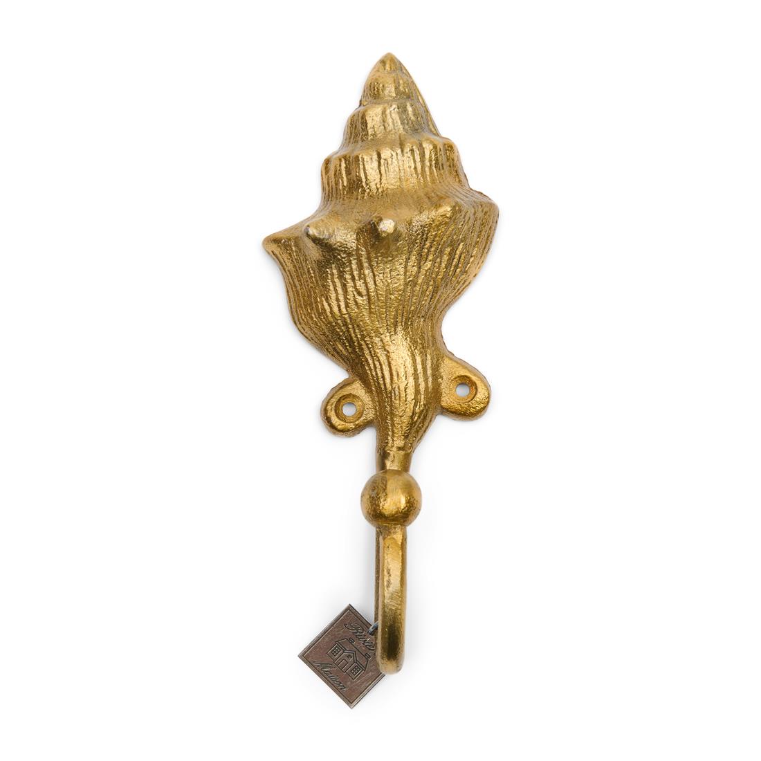 Riviera Maison Wandhaak Goud - Seashell Handdoekhaakje   - Aluminium