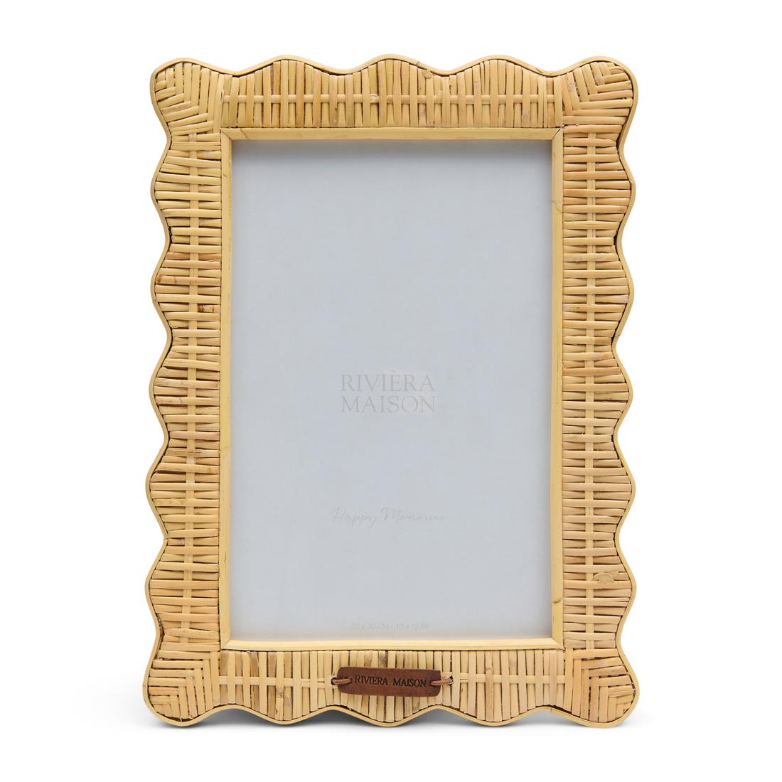 Riviera Maison Fotolijst - Wavy Fotolijstje staand - Rattan, Glas