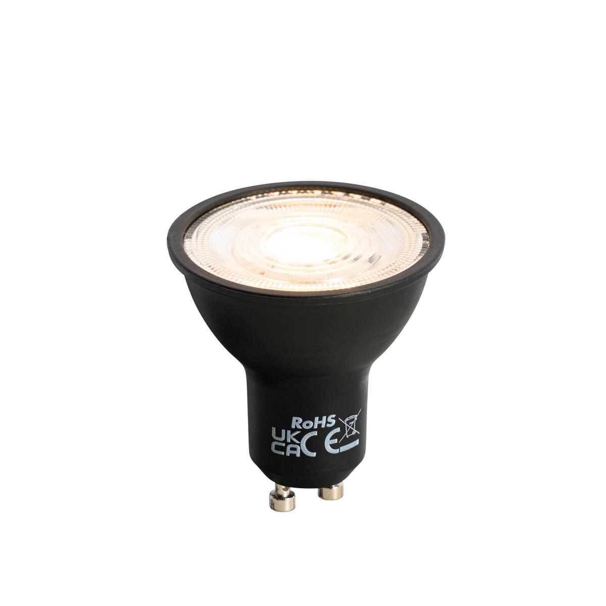 LUEDD GU10 LED lamp 50mm zwart 7W 610 lm 3000K