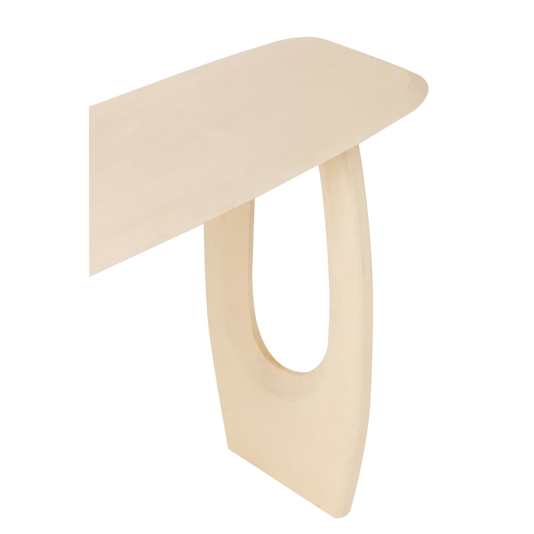J-Line console Mark - mangohout - wit