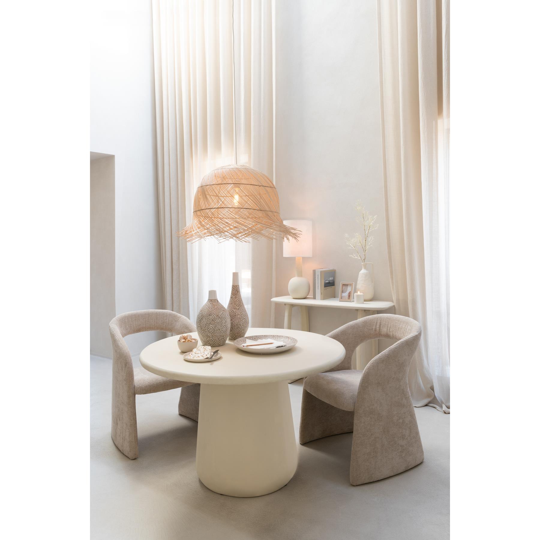 J-Line bord Marie - keramiek - creme - small - 6 stuks
