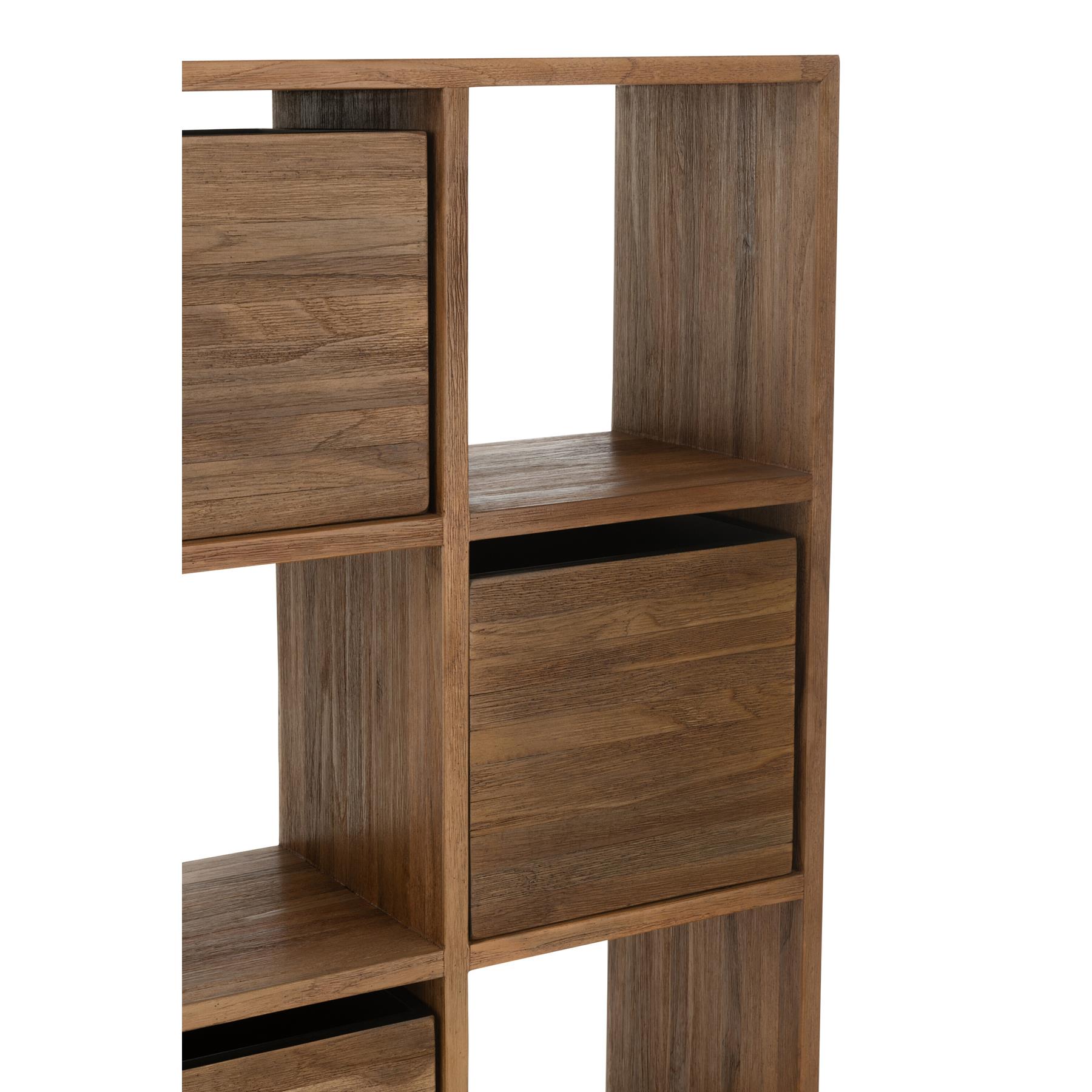 J-Line kast Lades - gerecycleerd hout - naturel