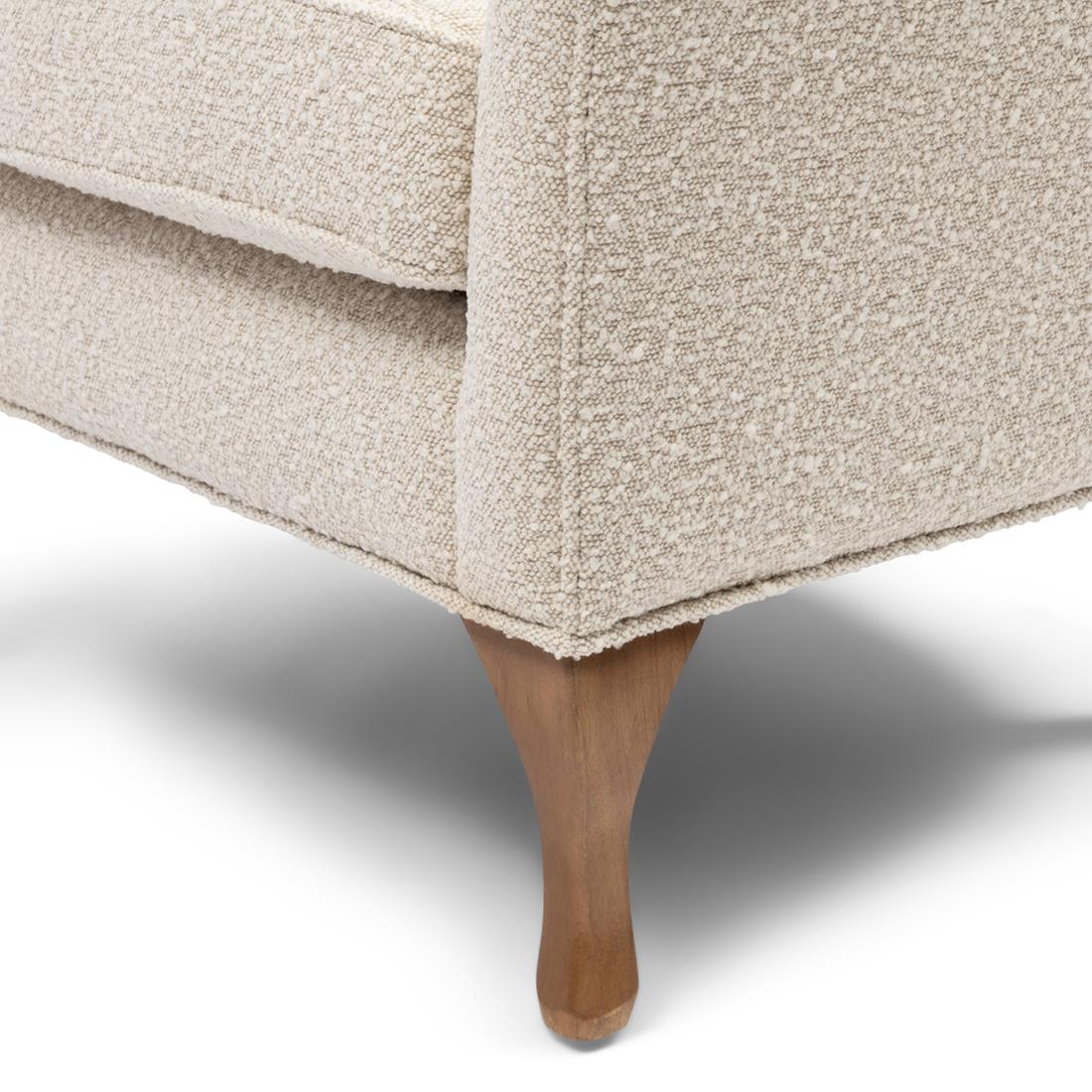Riviera Maison - Cavendish Armchair WhiSand FR - Wit zand