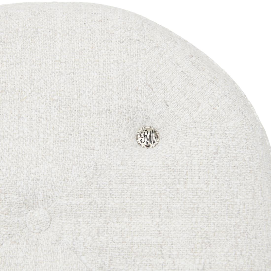 Riviera Maison - Bowery Footstool Antique White - Antiek Wit
