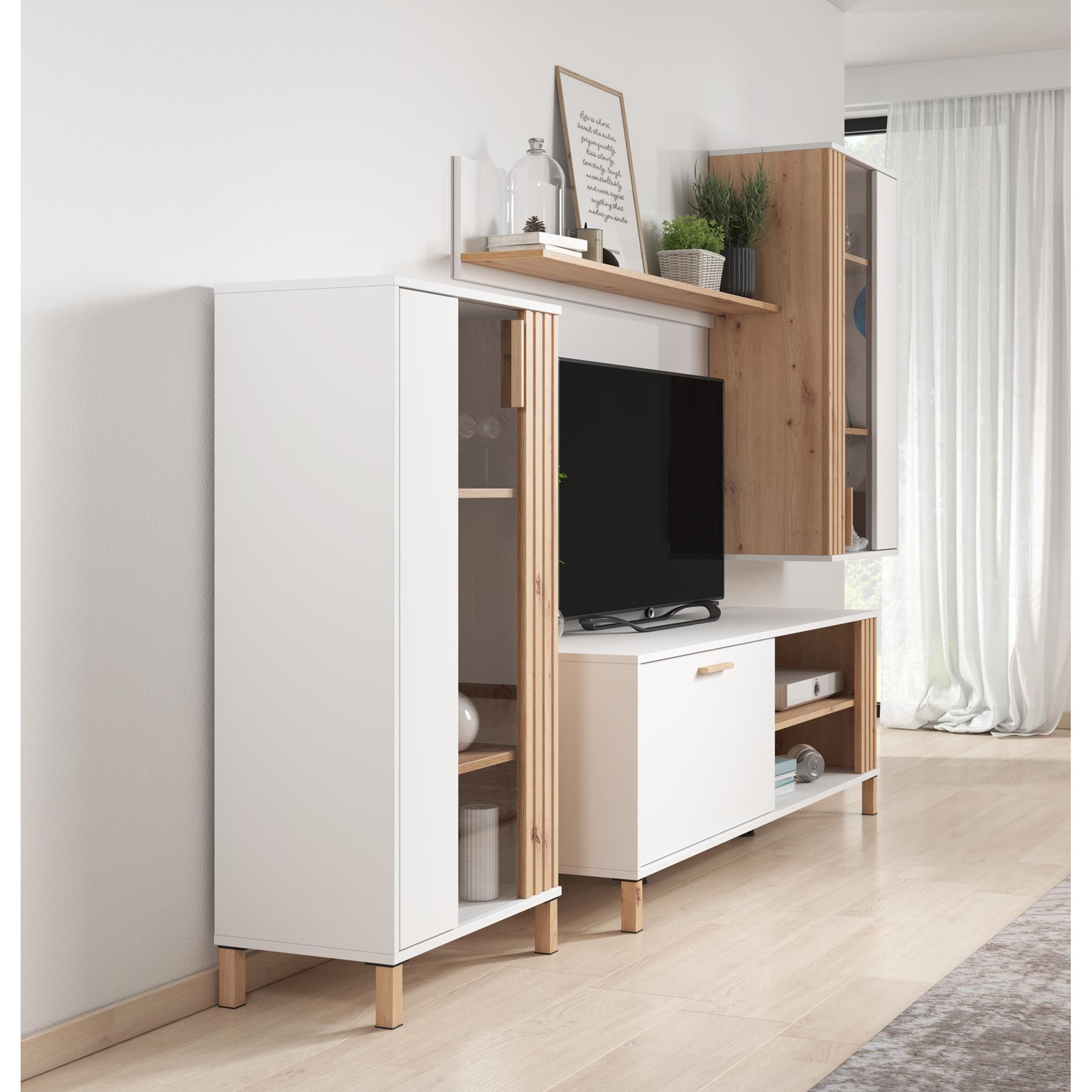 Meubella Wandmeubel Bronson - Wit