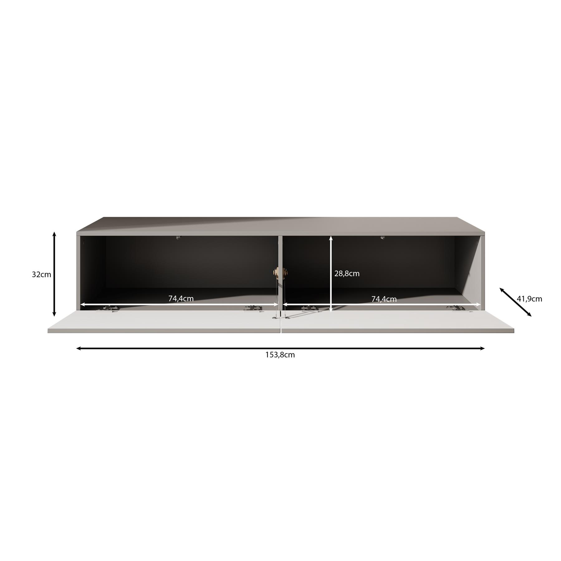 Meubella TV-Meubel Cullen - Grijs - 154 cm