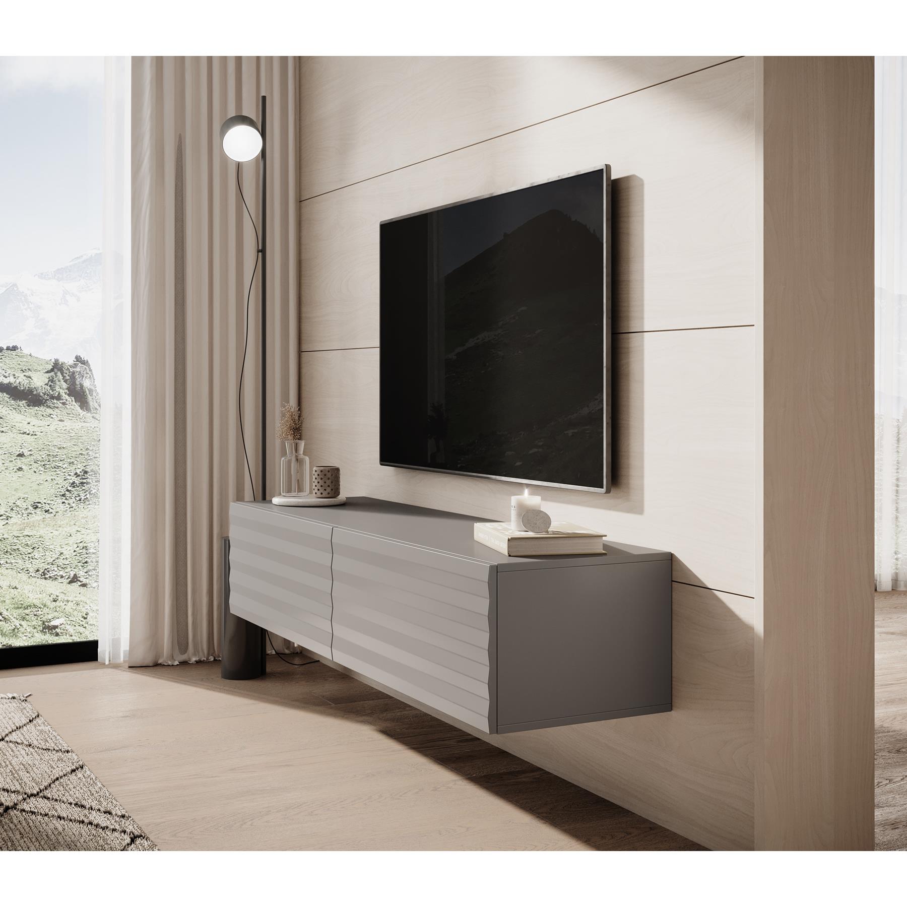 Meubella TV-Meubel Cullen - Grijs - 154 cm