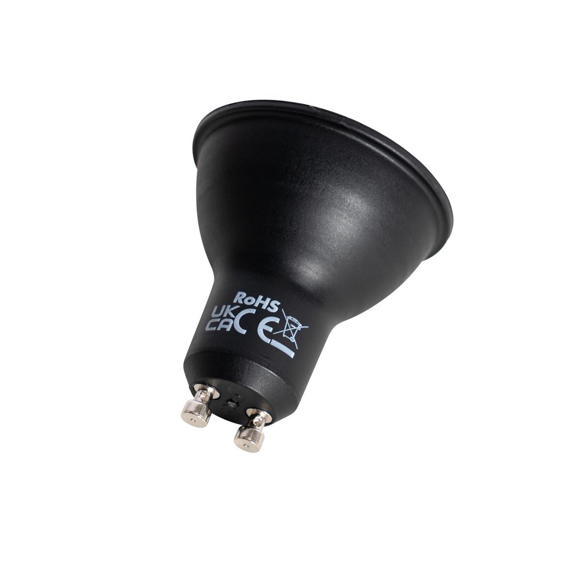 LUEDD GU10 LED lamp 50mm zwart 7W 610 lm 3000K