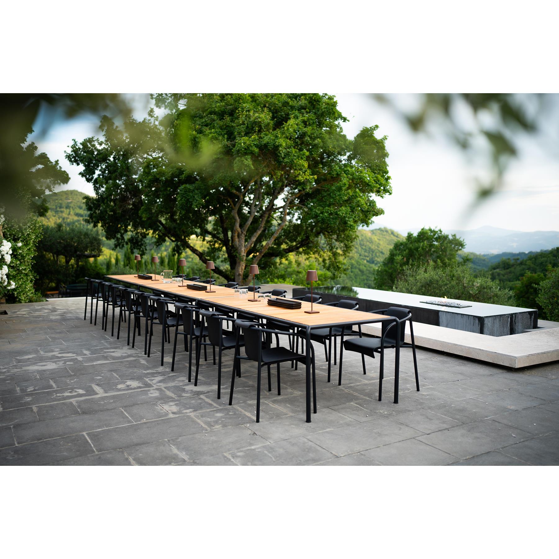 Houe Avanti tuintafel 153x98 Thermo Ash|Olive Green