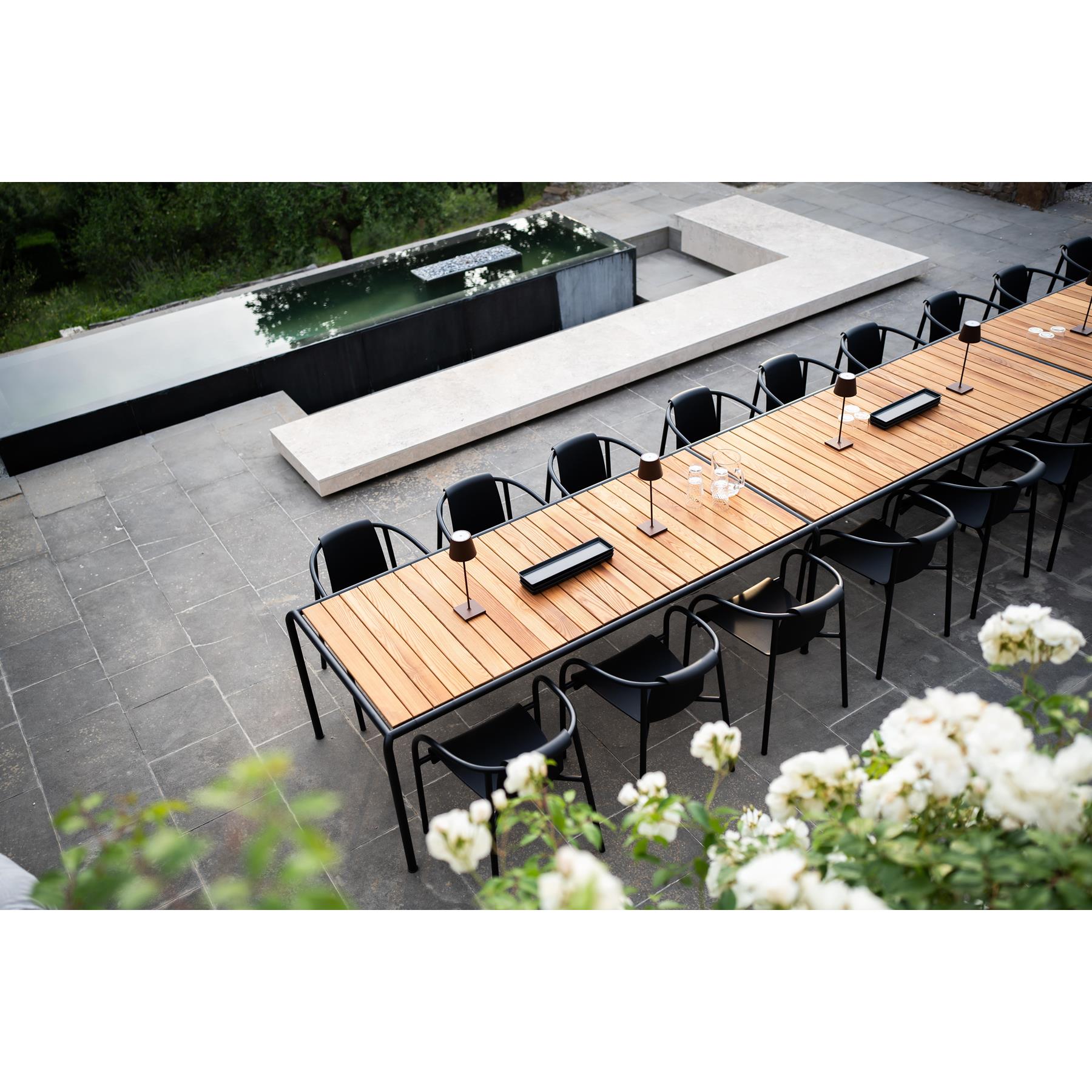 Houe Avanti tuintafel 153x98 Thermo Ash|Olive Green