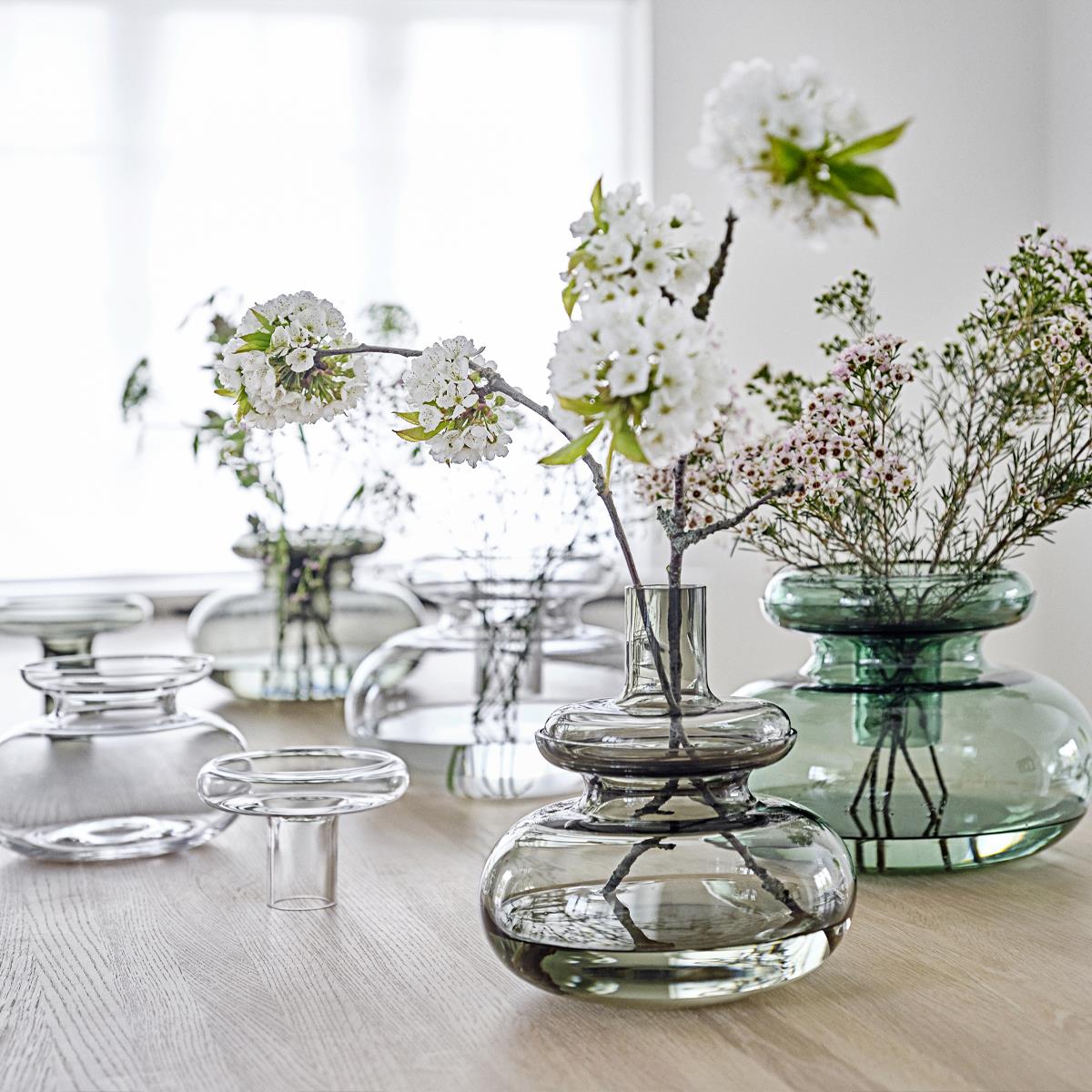 Villa Collection Inu Ronde Glazen Vaas - 25 x 23 cm