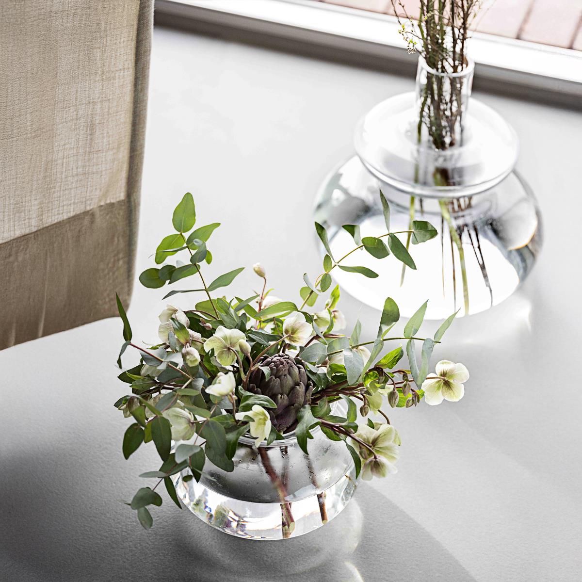 Villa Collection Inu Ronde Glazen Vaas - 25 x 23 cm