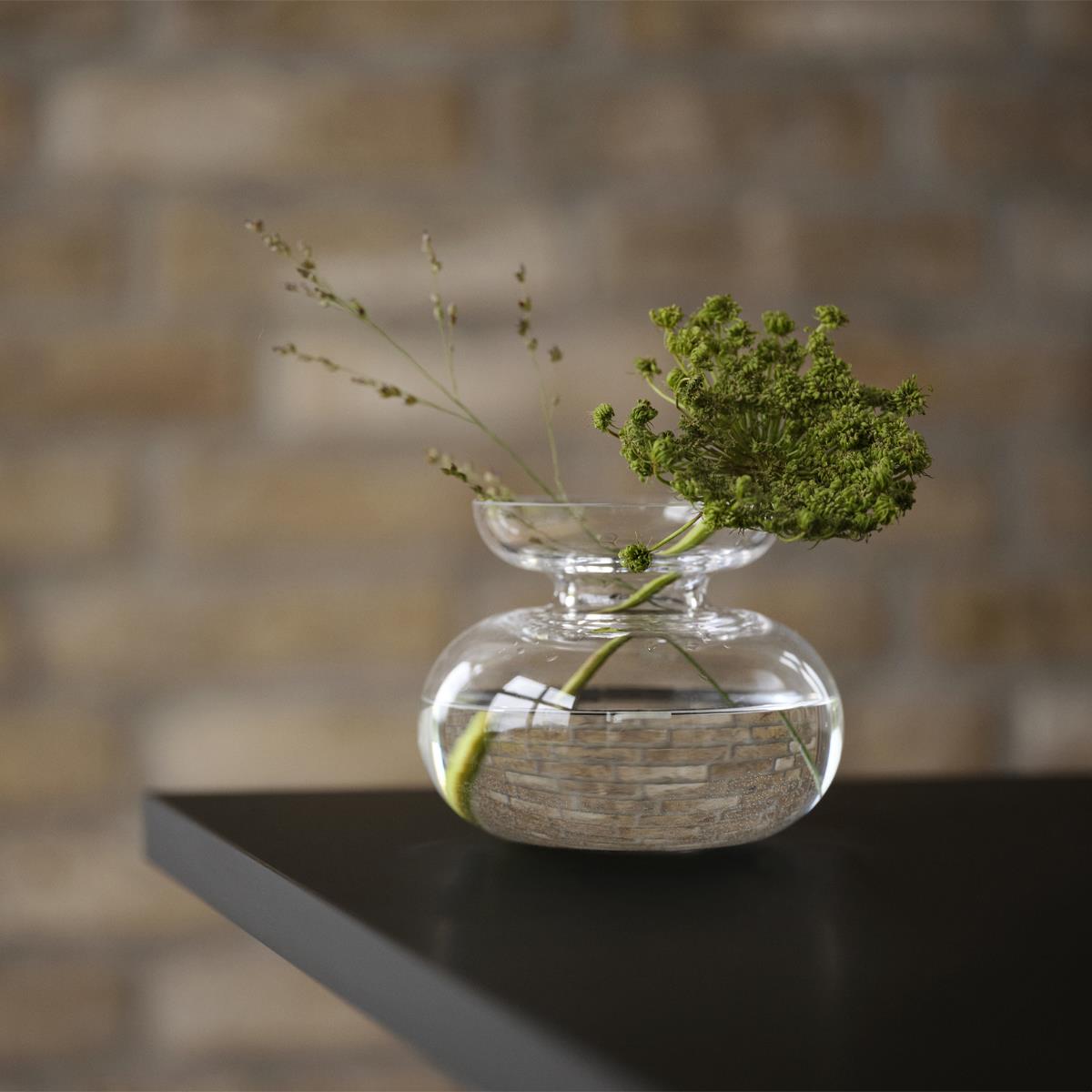 Villa Collection Inu Kleine Ronde Glazen Vaas - 11 x 9 cm