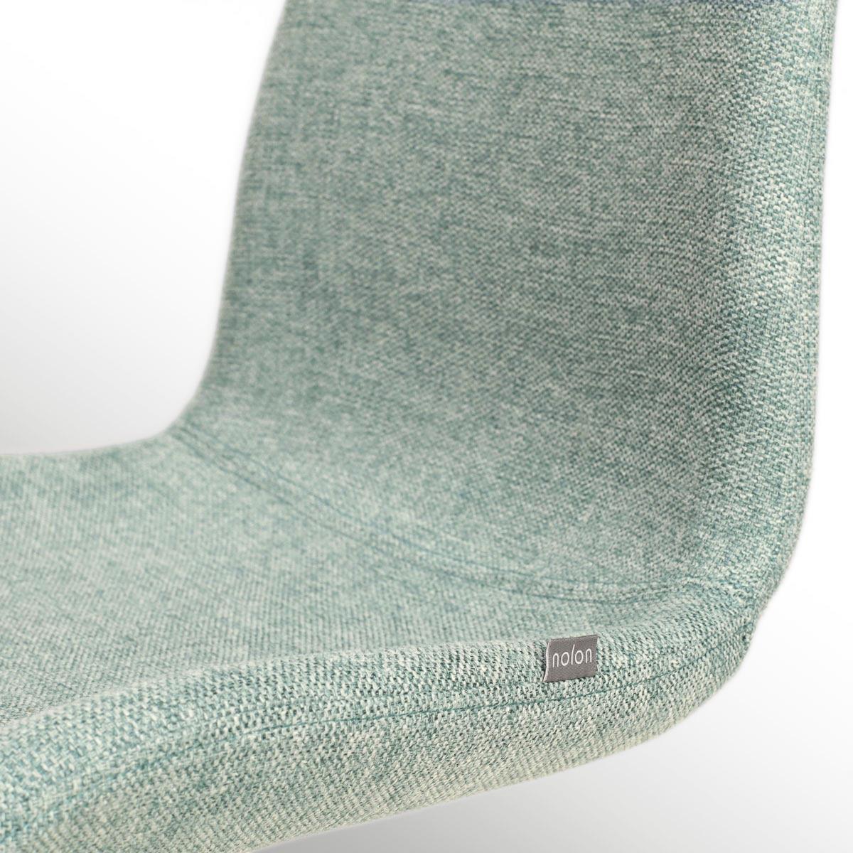 Nolon Nena-Fé Eetkamerstoelen Set van 2 - Zacht Groen - Walnoot