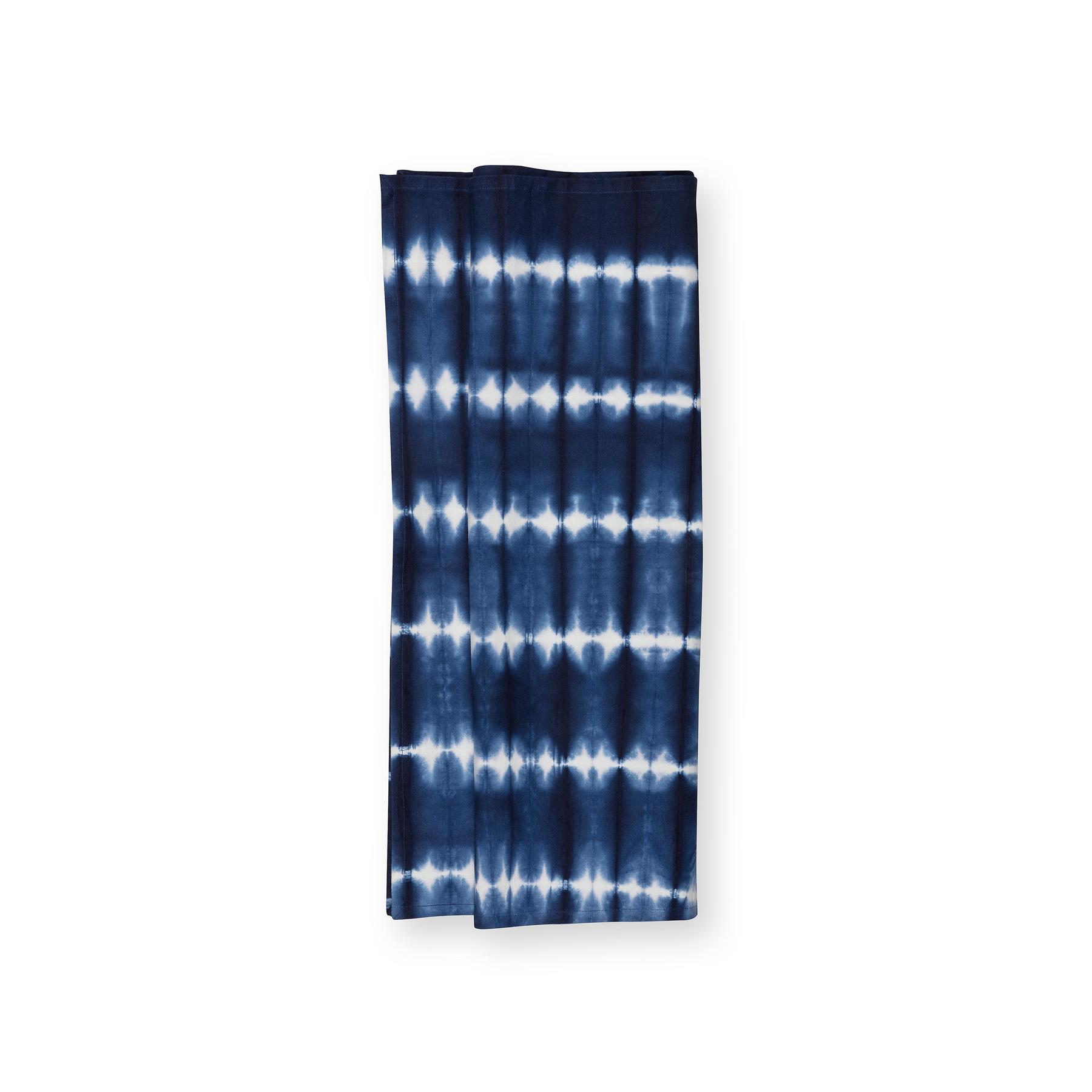 vtwonen - Table Runner Tie Dye - Rectangular - Blue, White - 60x180cm