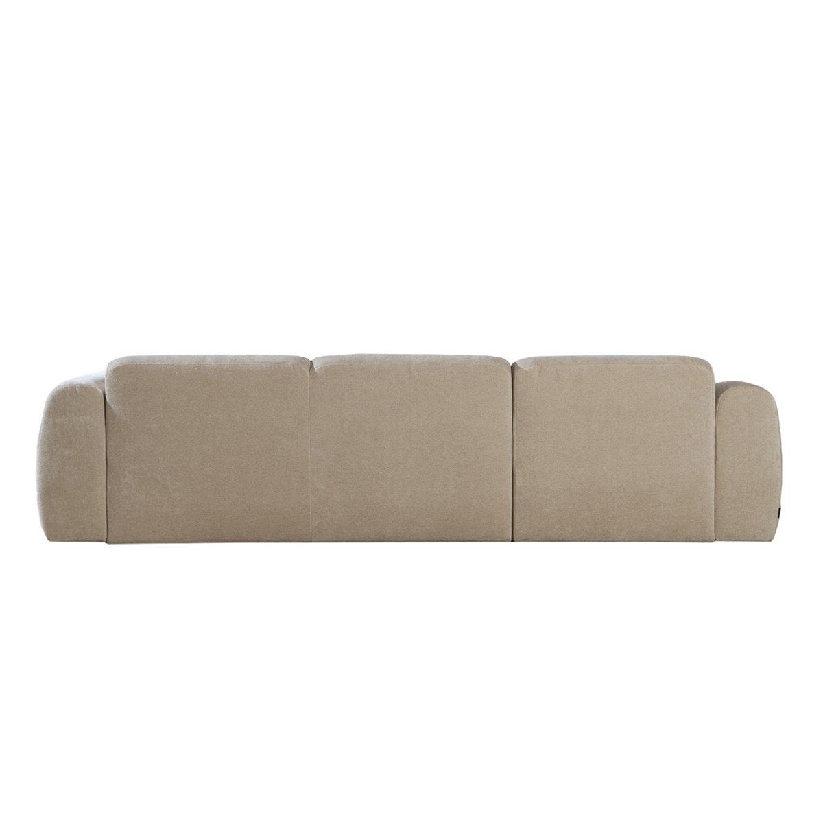 Bronx71 Hoekbank Maine chenille stof beige links
