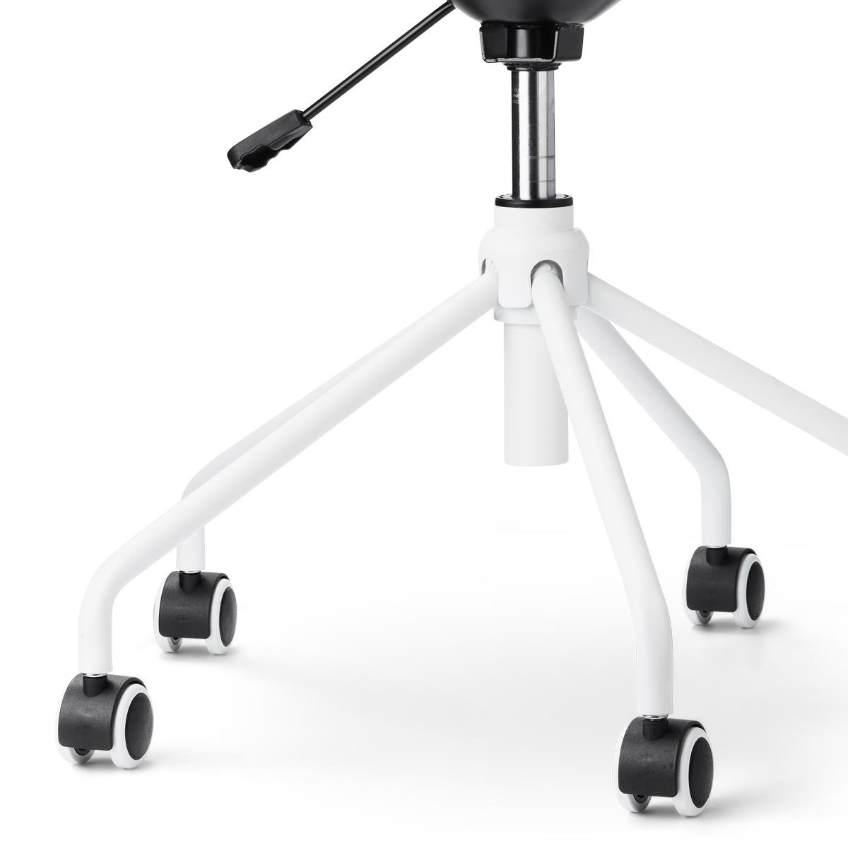 Nolon Nout-Mia Bureaustoelen Set van 2 - Grijs - Wit Onderstel
