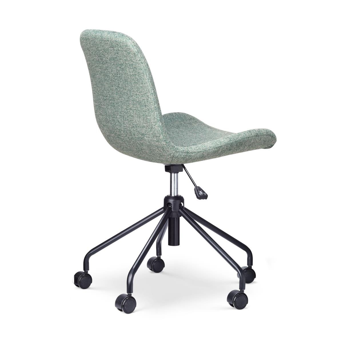 Nolon Nout-Fé Bureaustoelen Set van 2 - Zacht groen - Zwart Onderstel