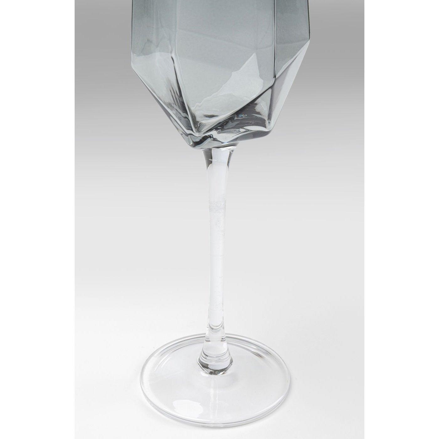 Kare Champagneglas Diamond Smoke