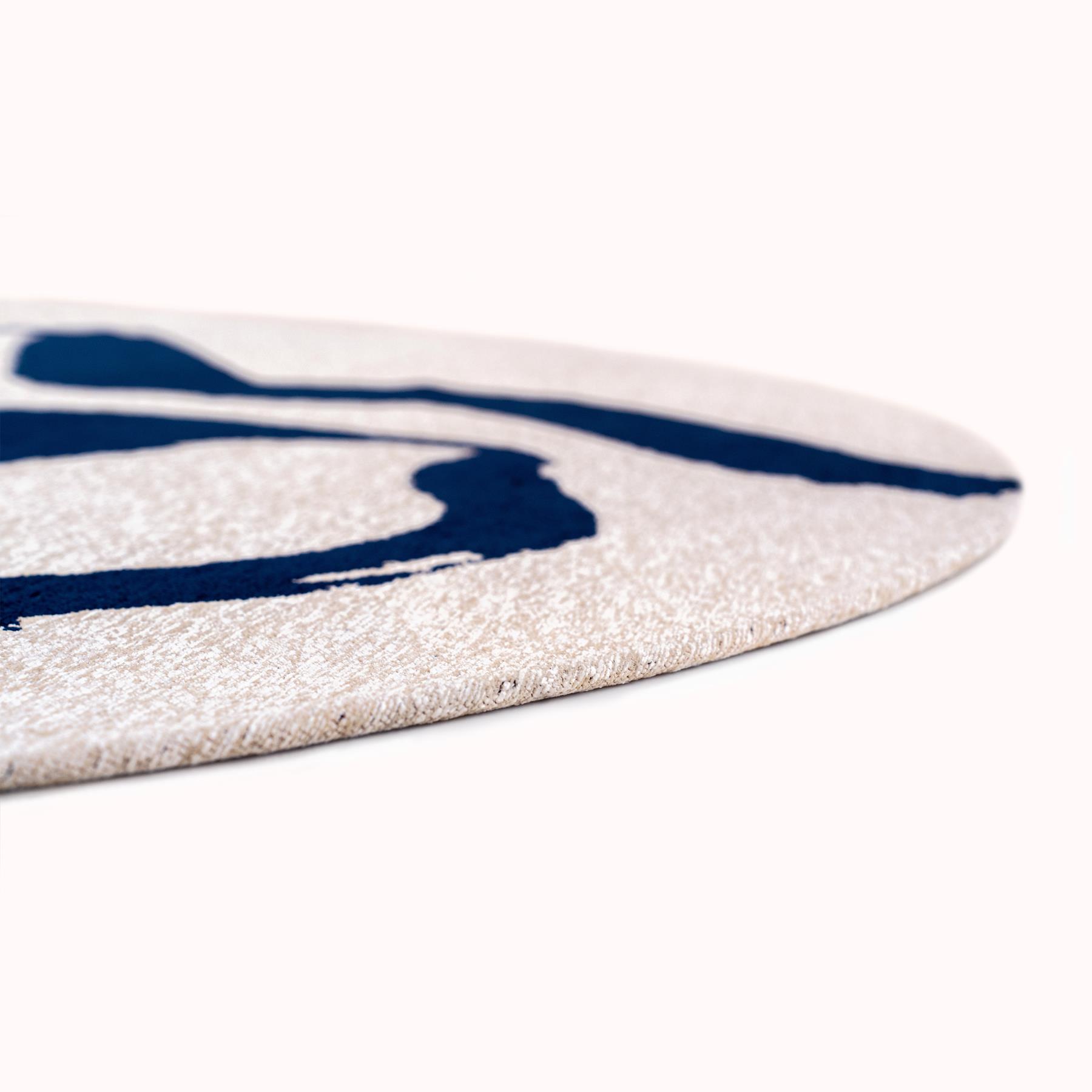 Louis de Poortere Ribbon Vloerkleed Ø 140 cm - Sea Ink