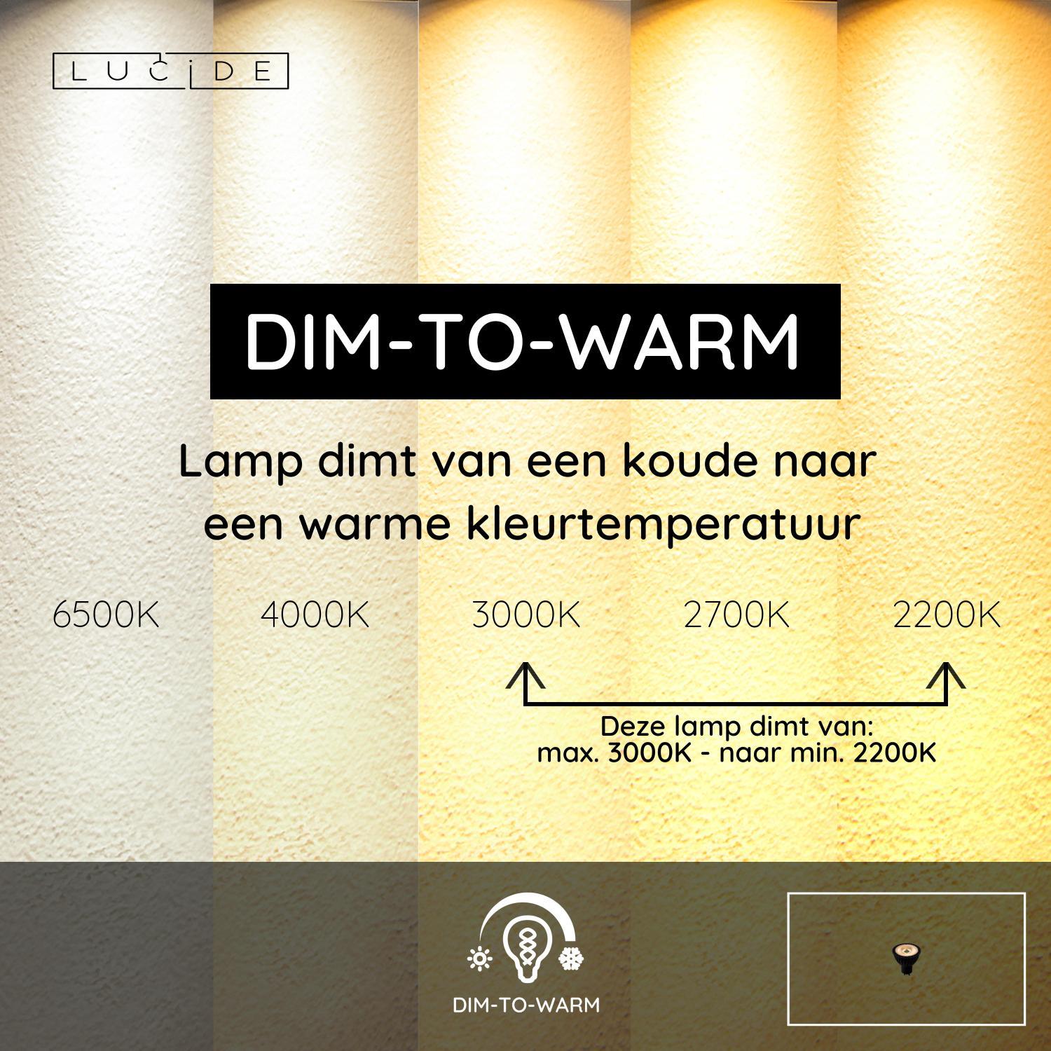 Lucide MR16 Led lamp - Zwart