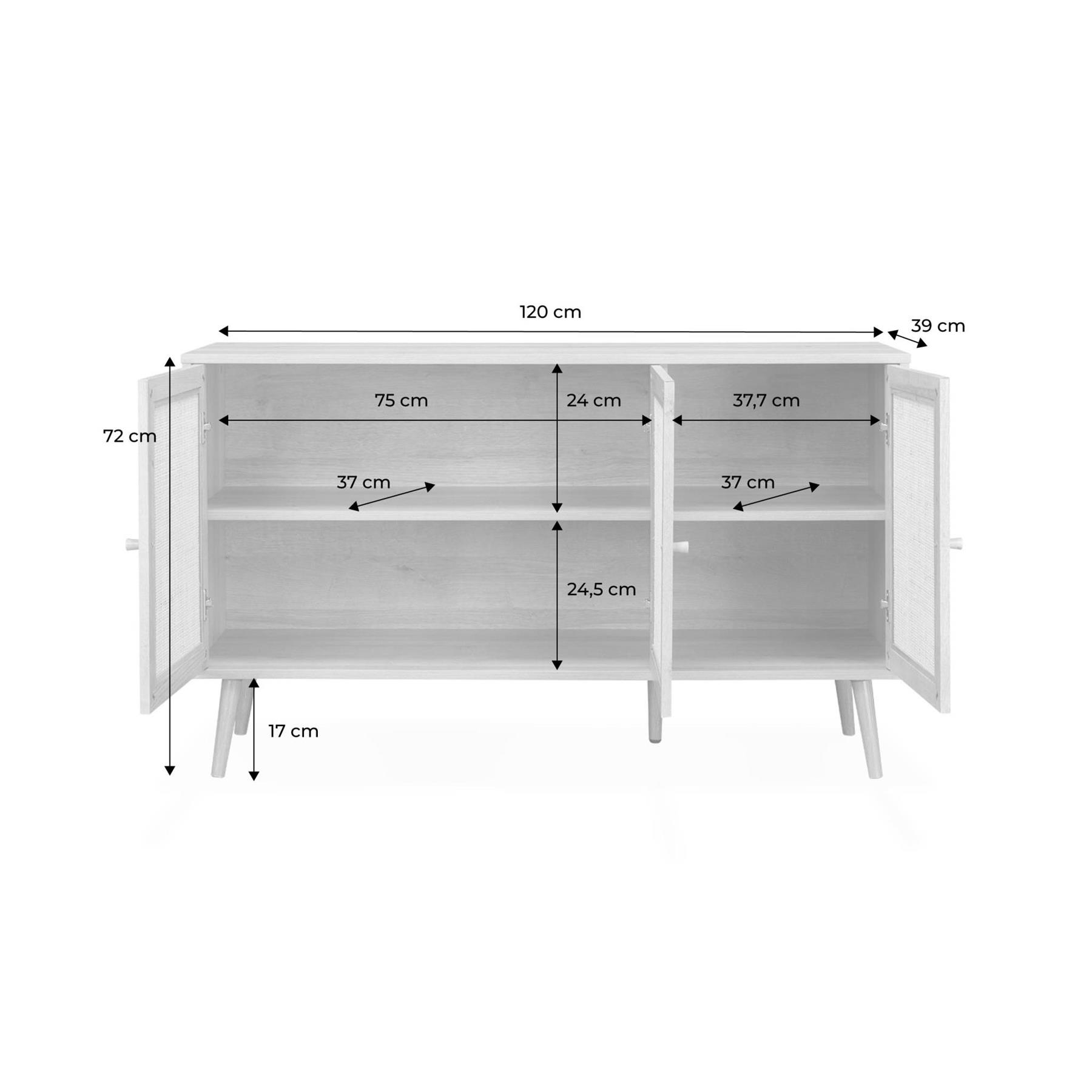 sweeek - Dressoir, 120x39x70cm