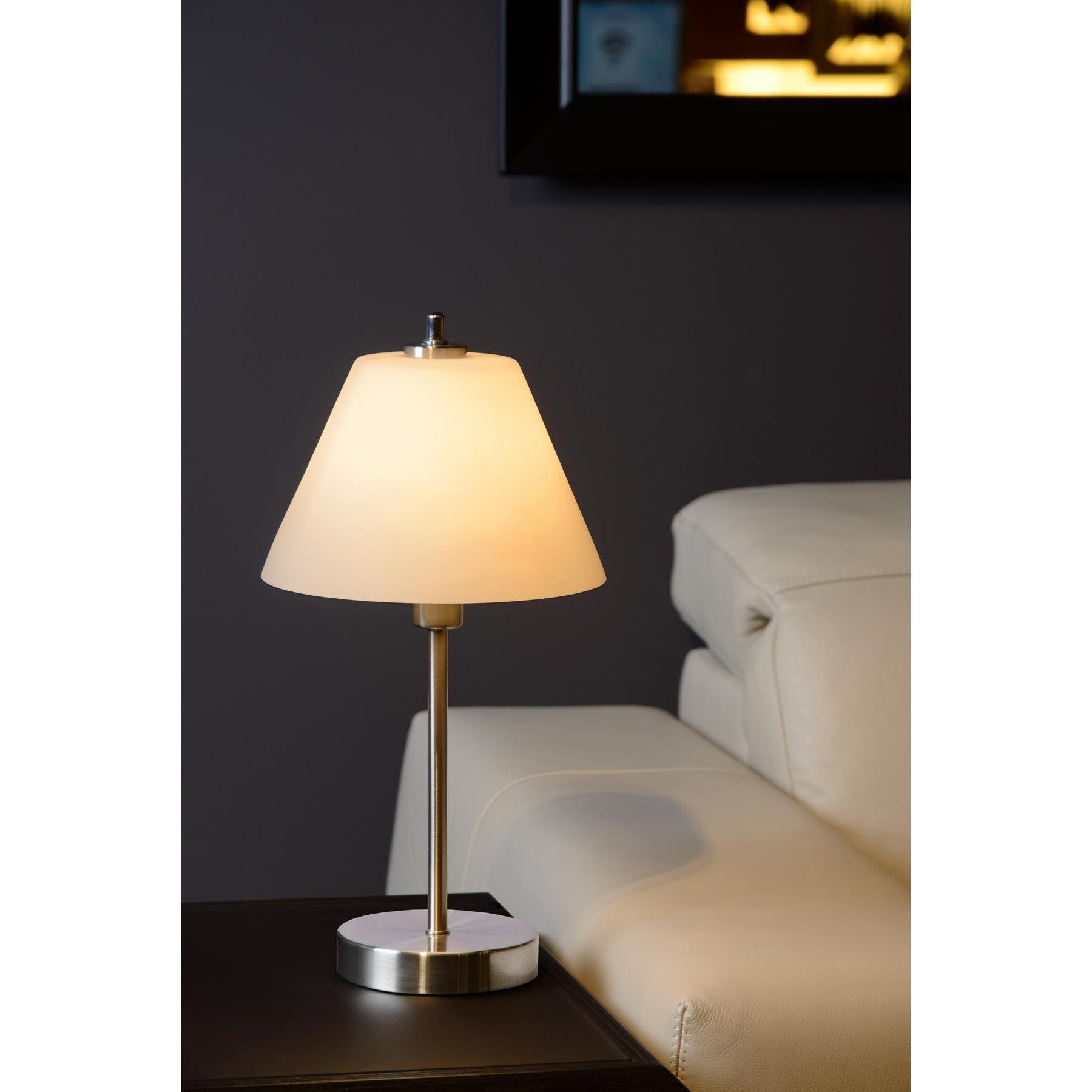 Lucide TOUCH Tafellamp - Mat chroom