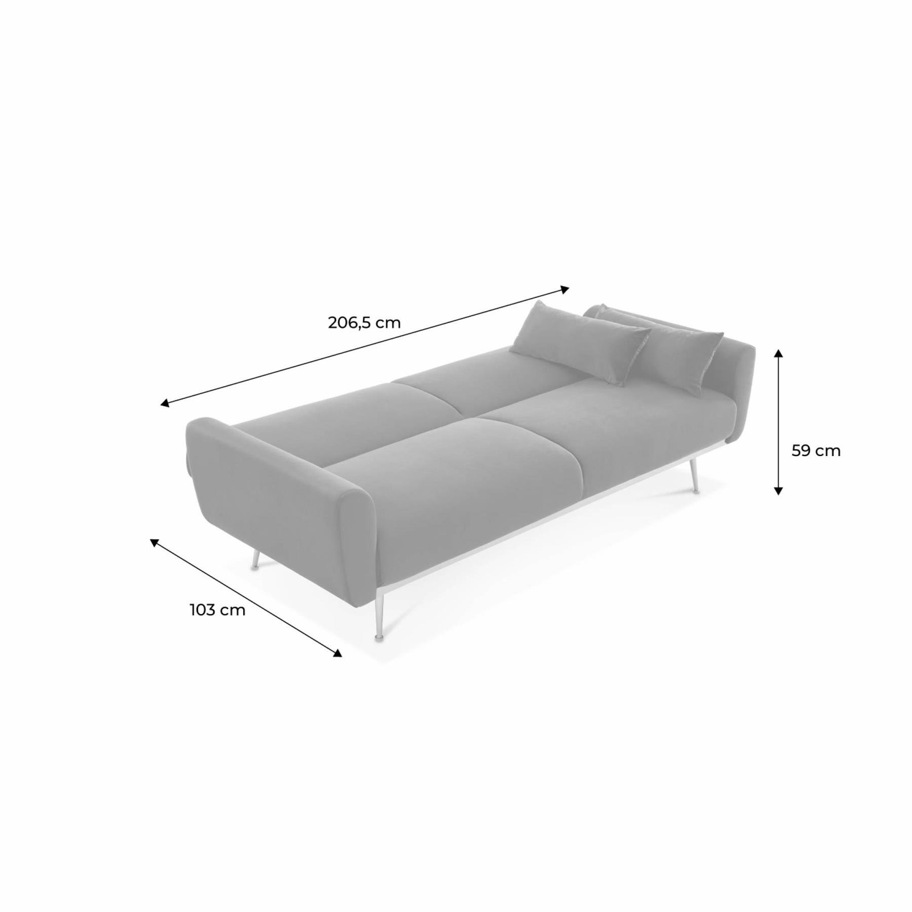 sweeek - Design velours slaapbank
