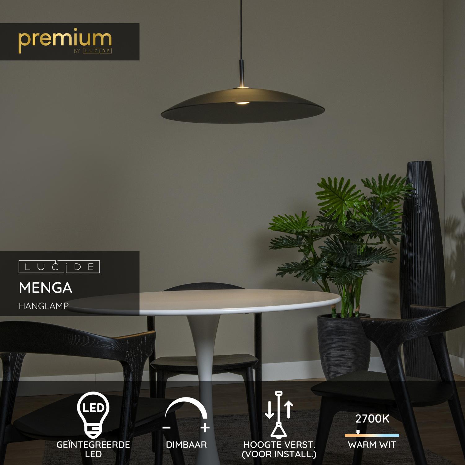 Lucide MENGA Hanglamp - Fumé