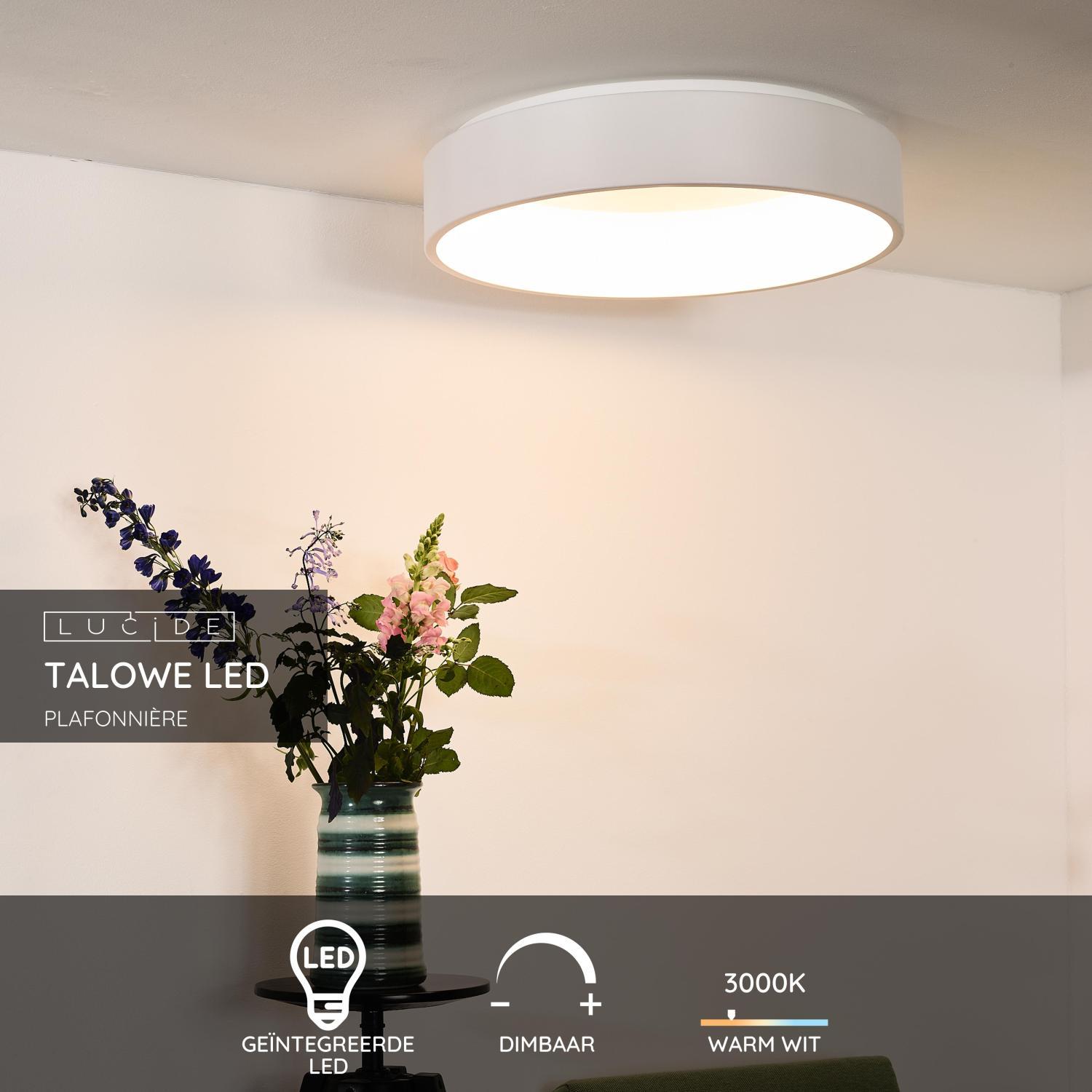 Lucide TALOWE LED Plafonnière - Wit