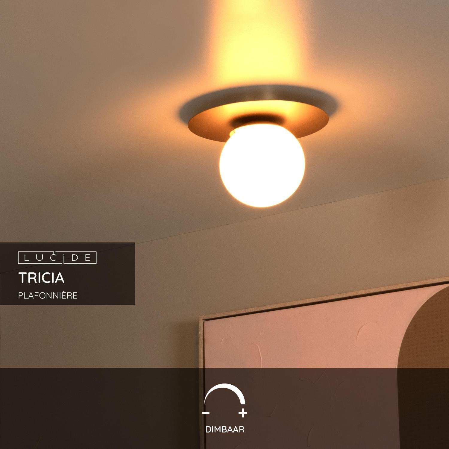 Lucide TRICIA Plafonnière - Mat Goud | Messing
