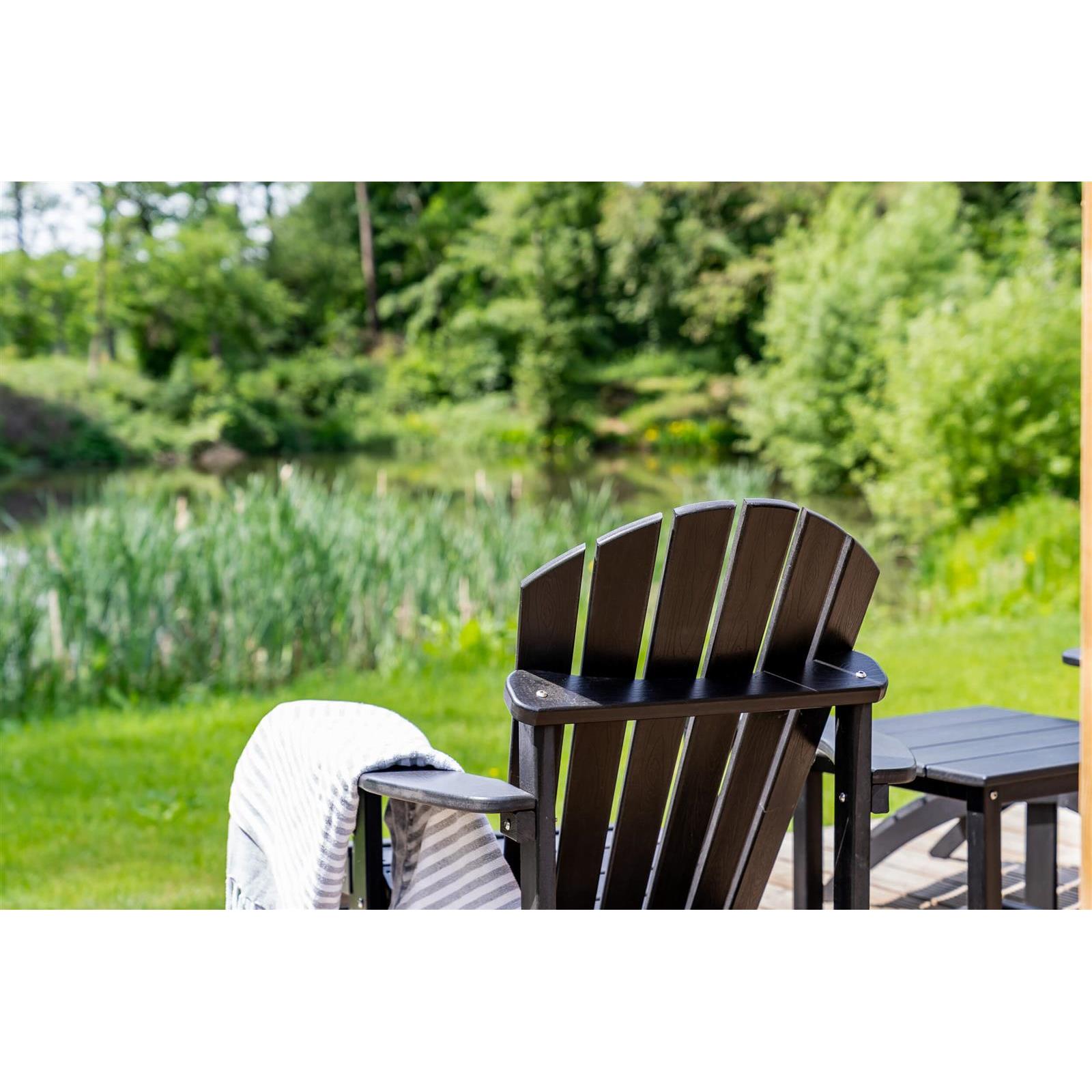 Adirondack tuinstoel Montreal met voetenbankje