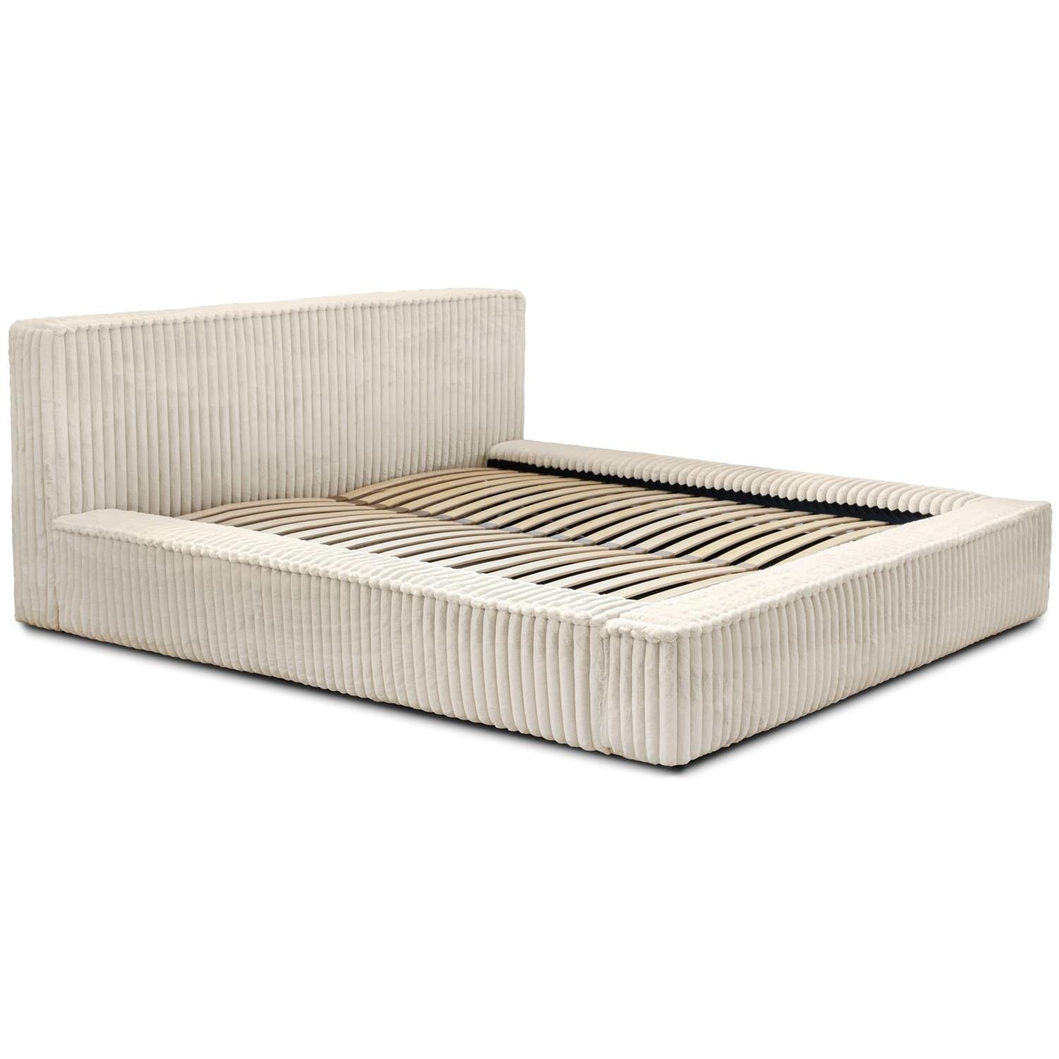Trae Mobler Melody 160 x 200 cm Gestoffeerd Bed Creme