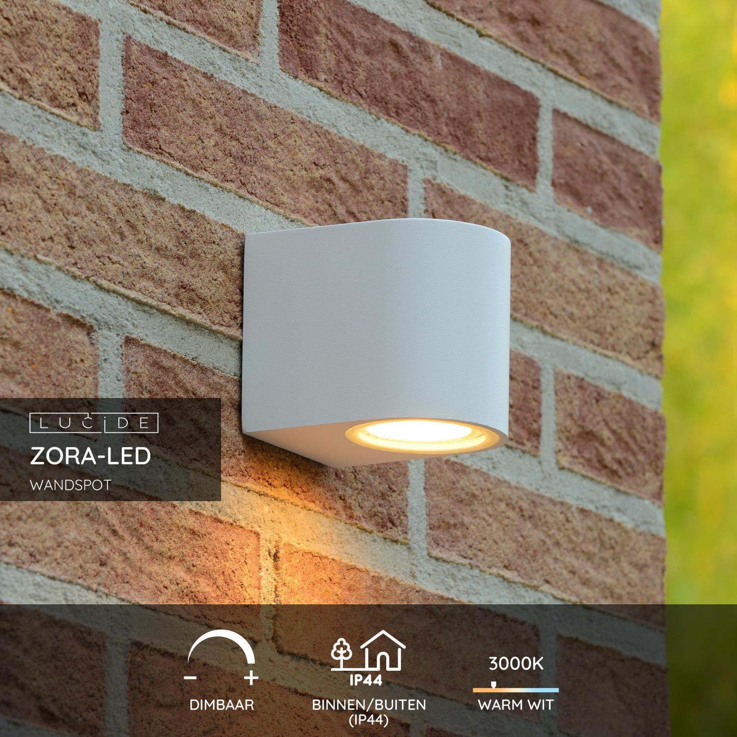 Lucide ZORA-LED Wandspot - Wit