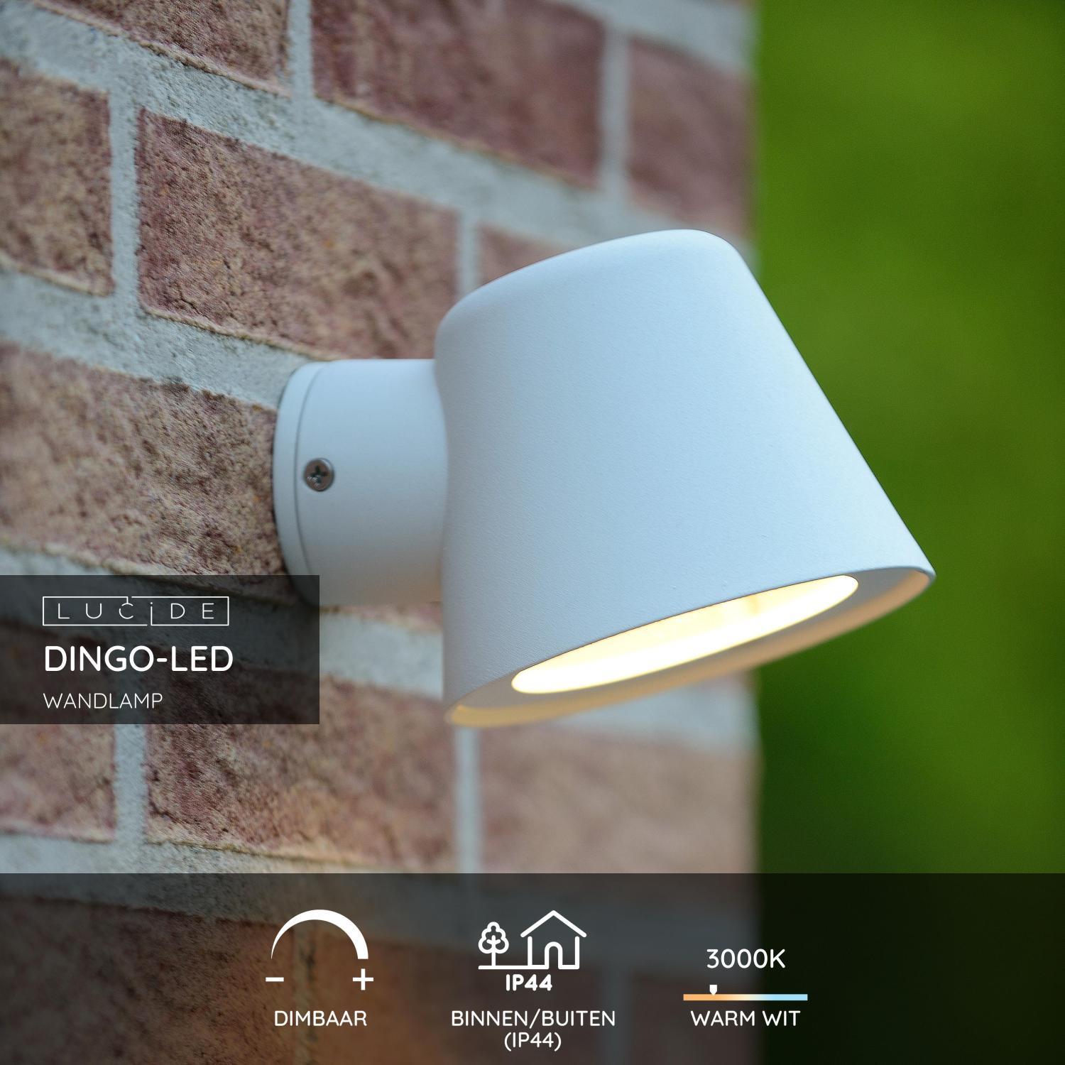 Lucide DINGO-LED Wandlamp - Wit