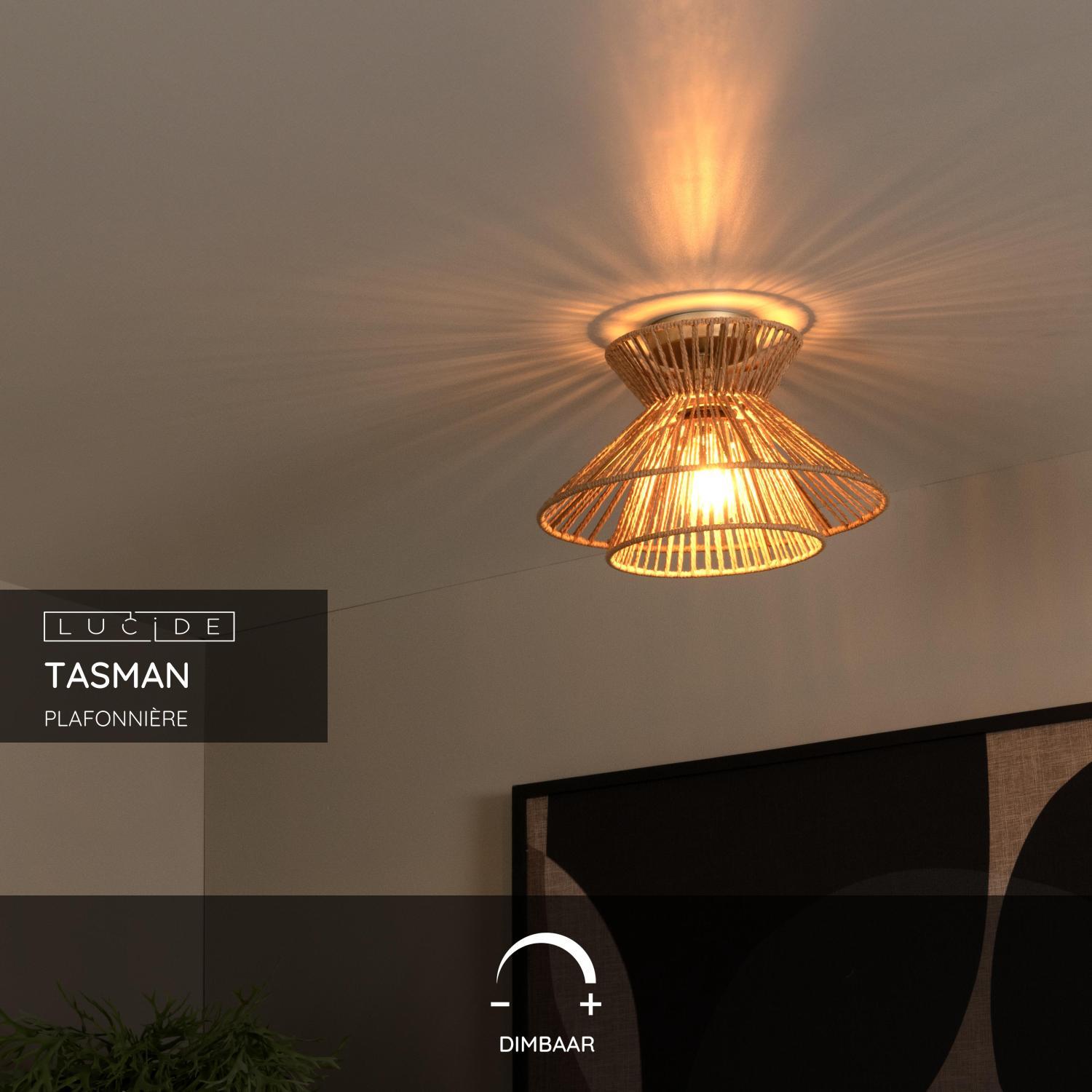Lucide TASMAN Plafonnière - Naturel