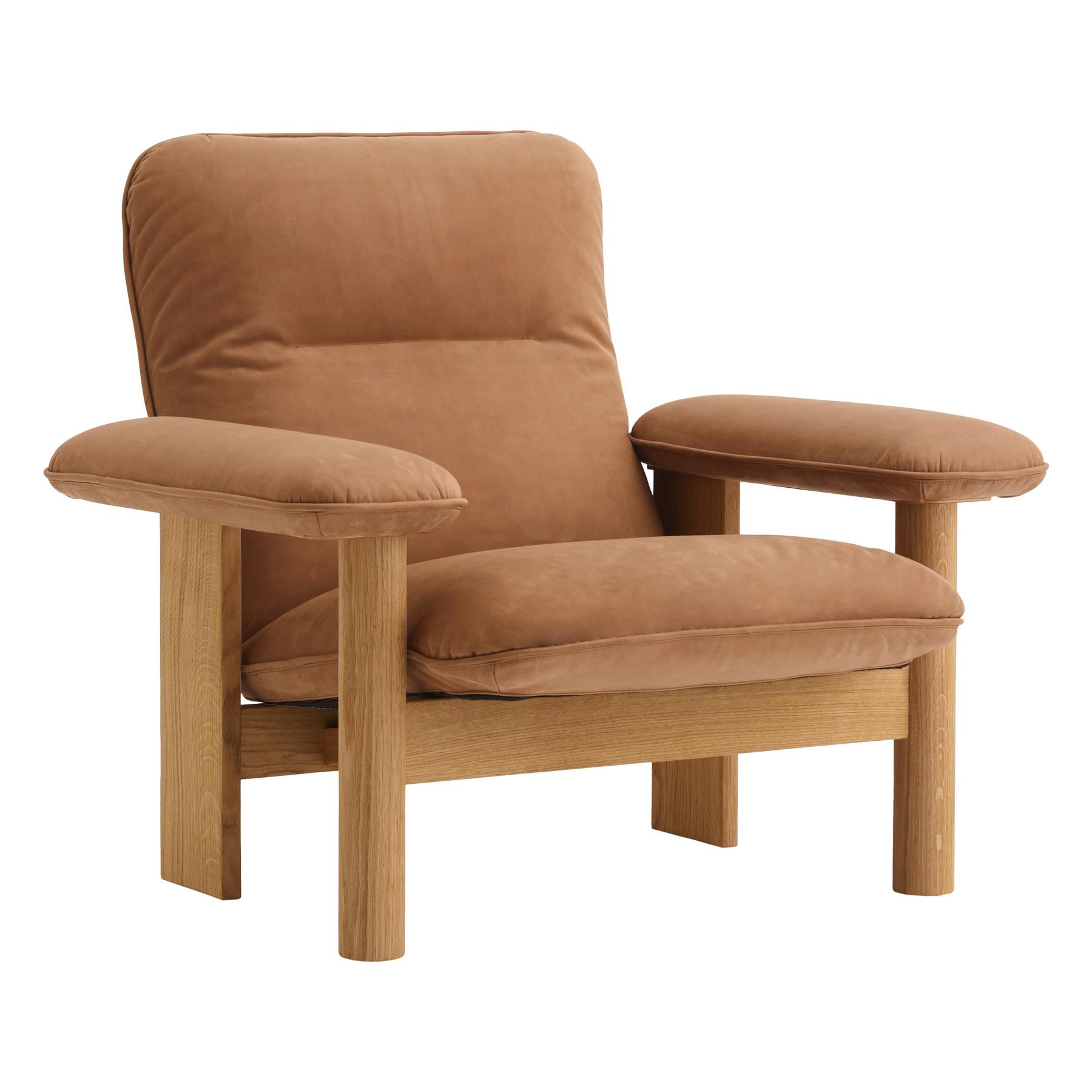 Audo Copenhagen Brasilia fauteuil naturel eiken Dunes Camel 21004