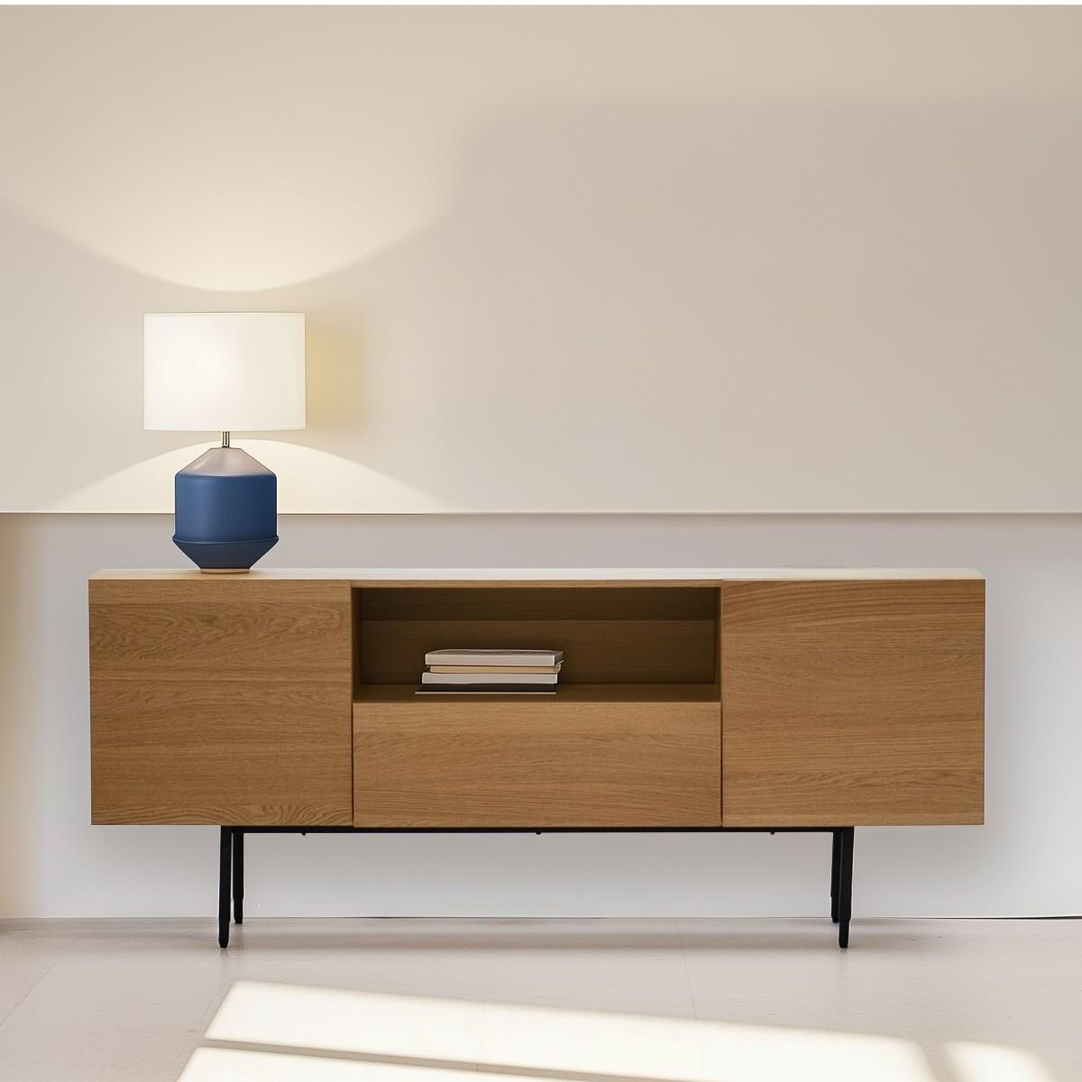 Giga Meubel - Dressoir Naturel Eiken - 180x40x76cm