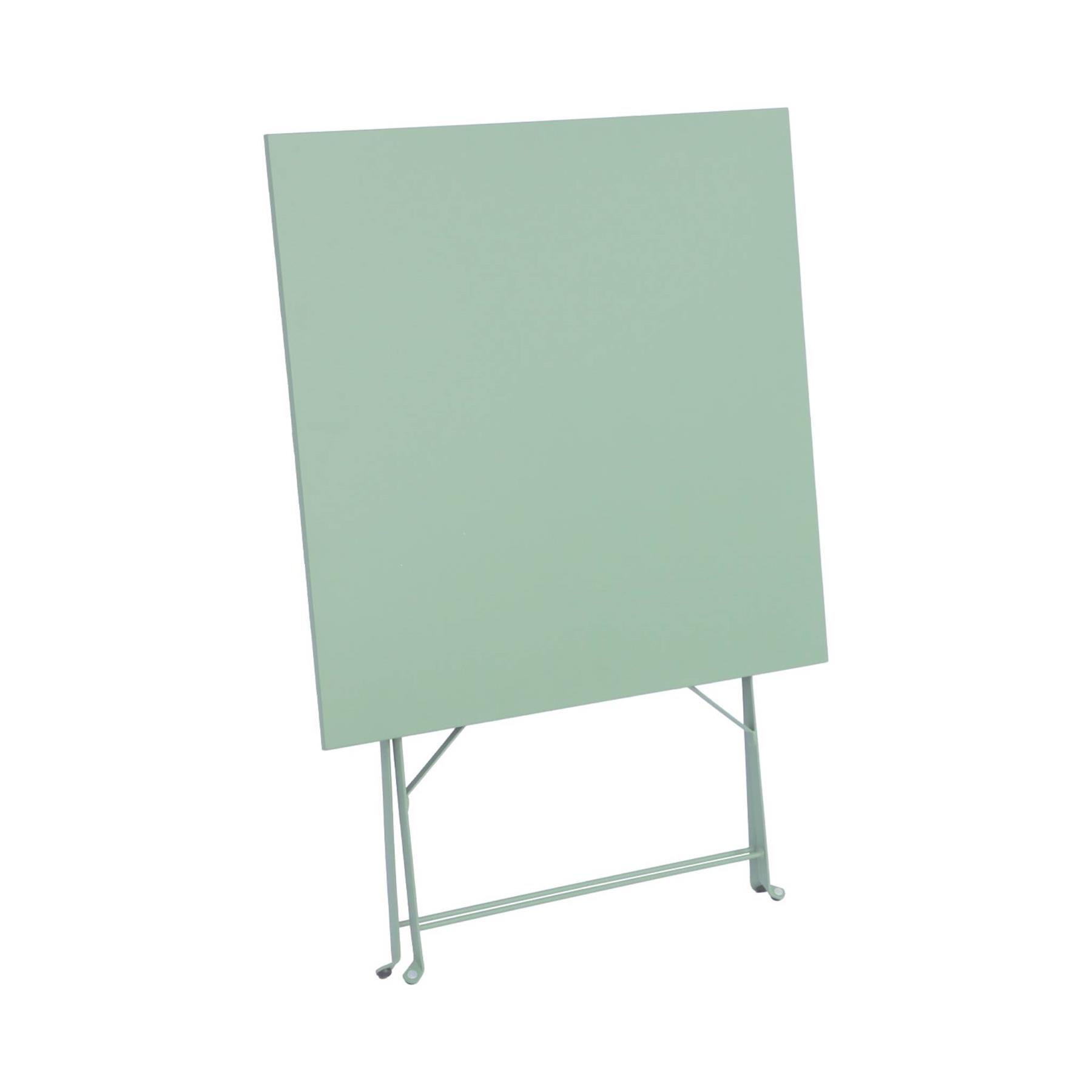 sweeek - Inklapbare metalen bistrotafel 70 x 70cm, voor 2 personen
