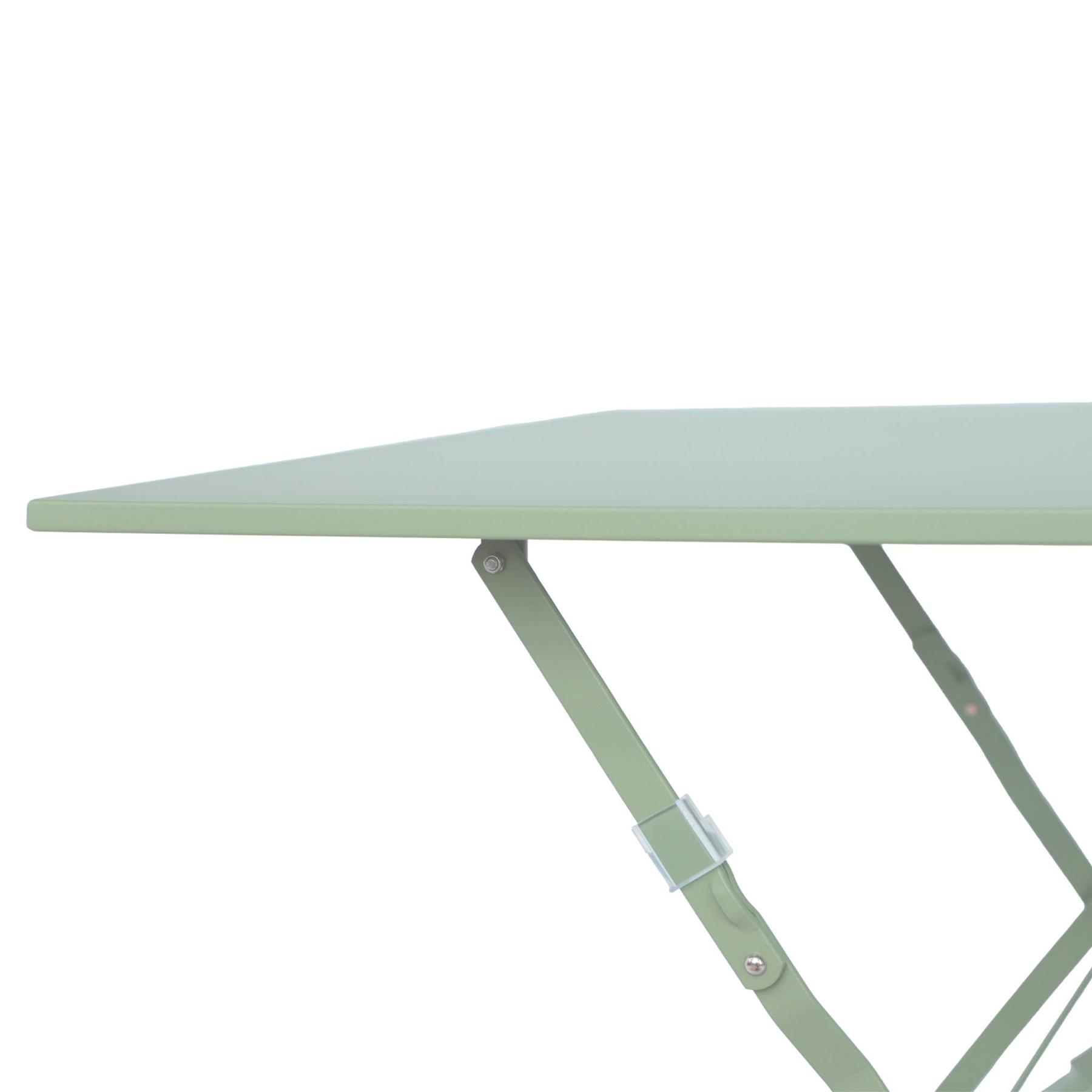 sweeek - Inklapbare metalen bistrotafel 70 x 70cm, voor 2 personen