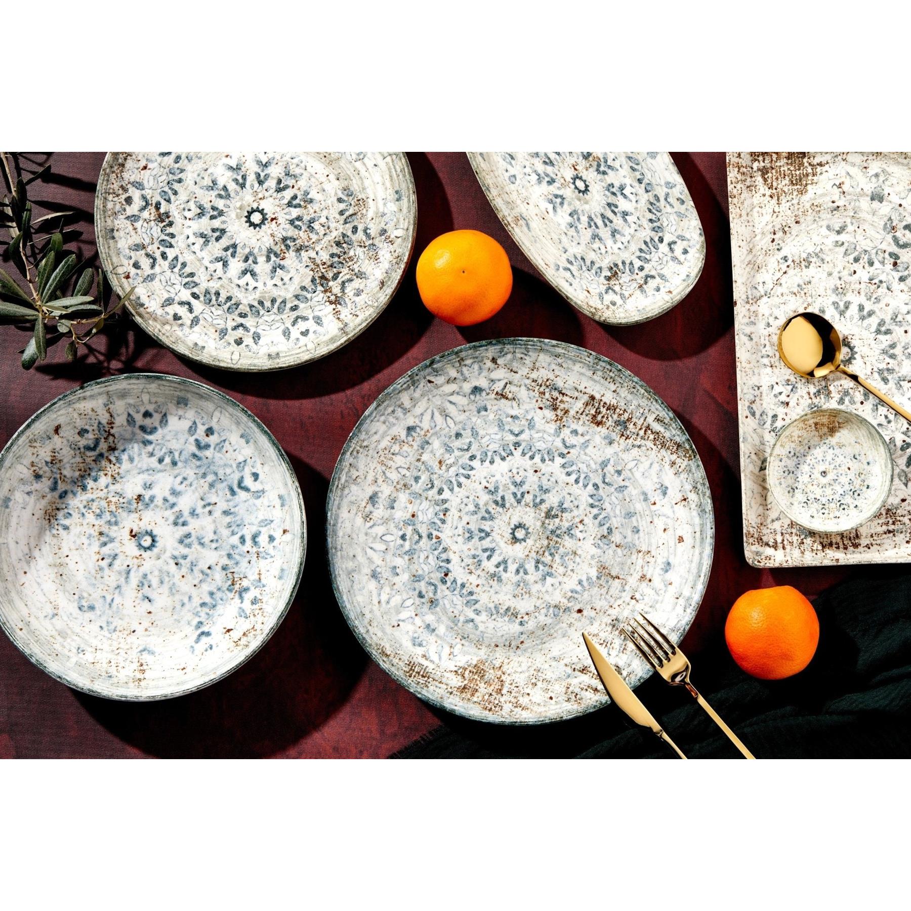 Rinart Pizzabord - Fade - Porselein - 32 cm - set van 2