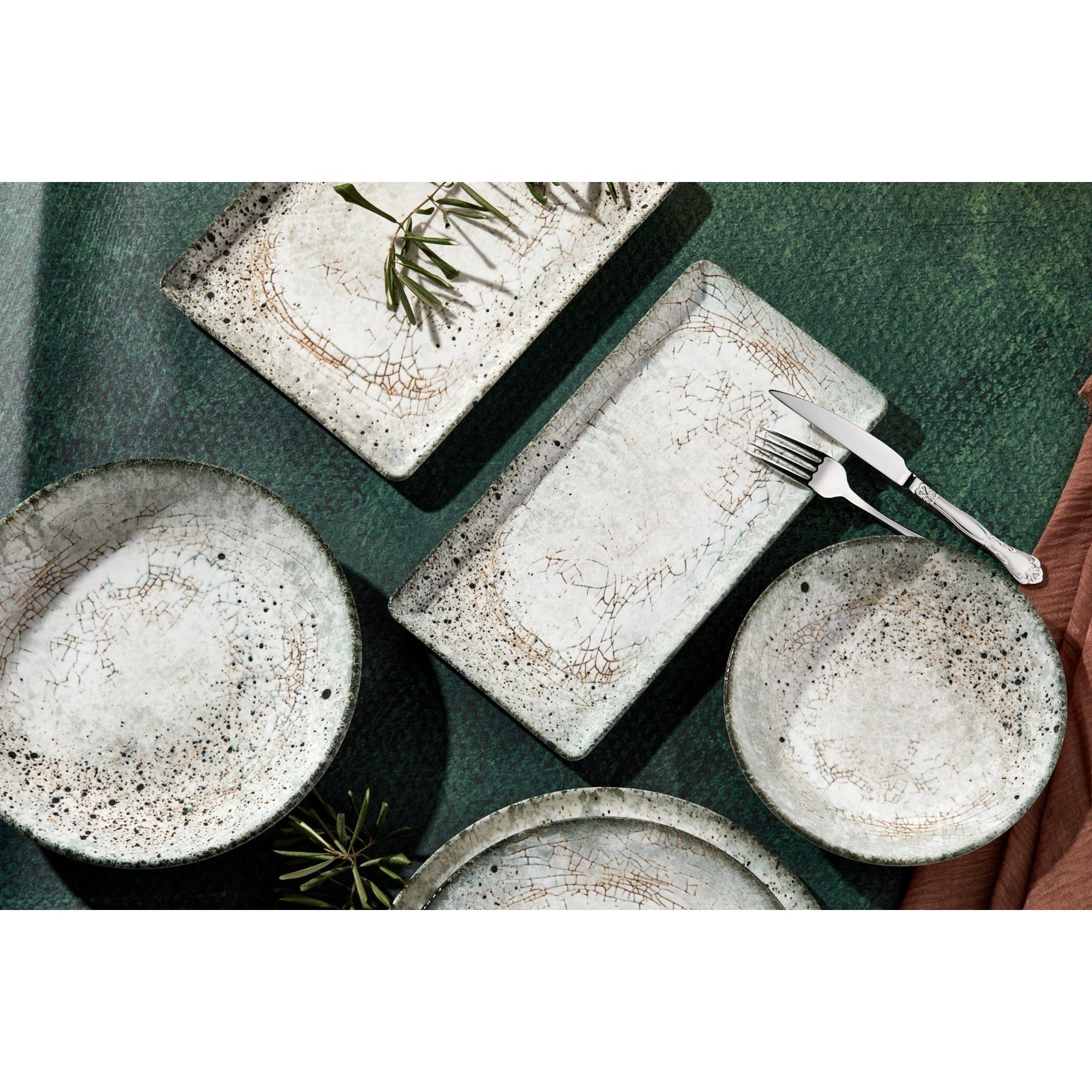Rinart Diep bord - Sedir - Porselein - 25 cm (1200cc) - set van 6